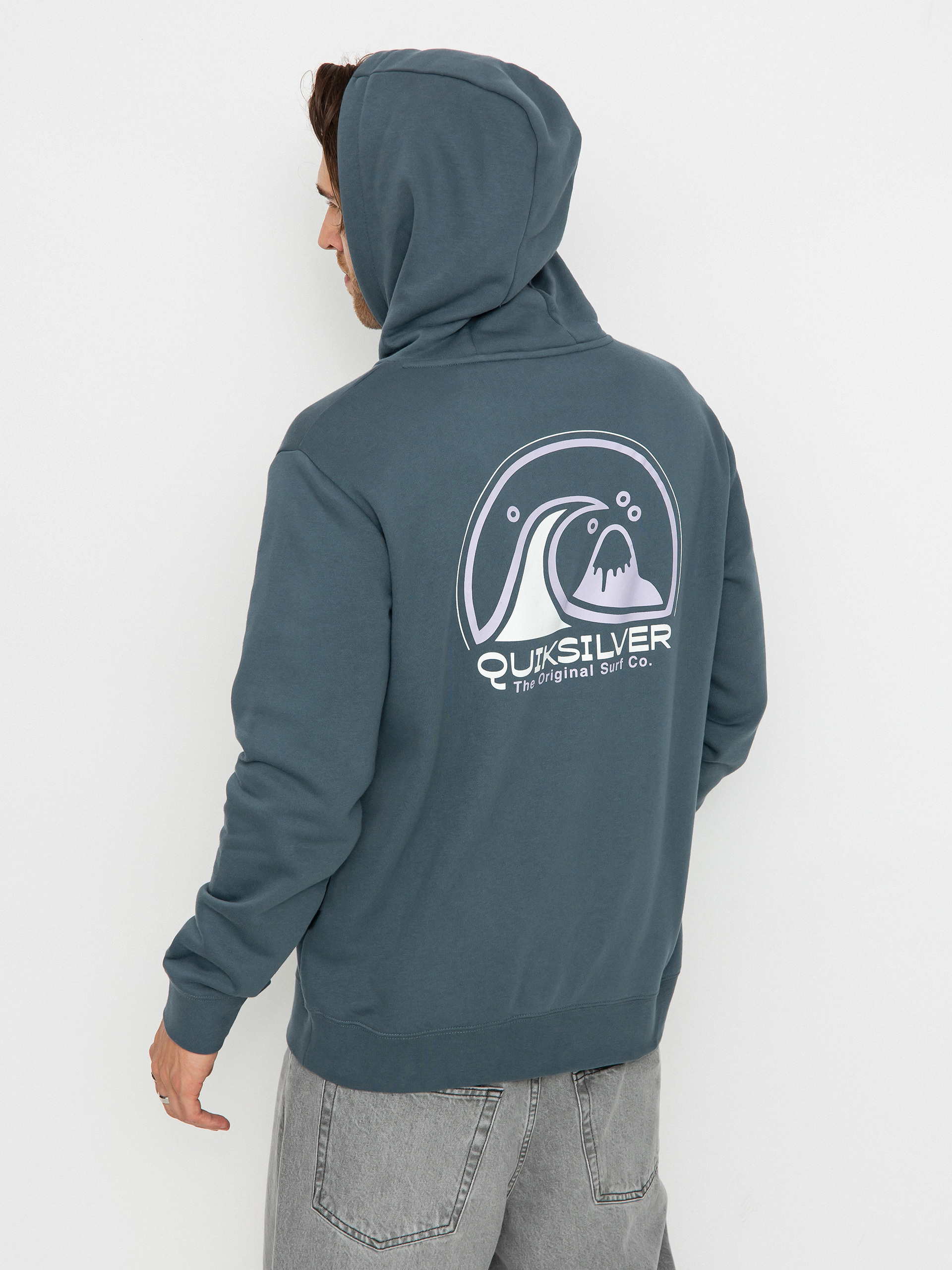 Quiksilver Clean Circle HD Kapucnis pulóver (dark slate)