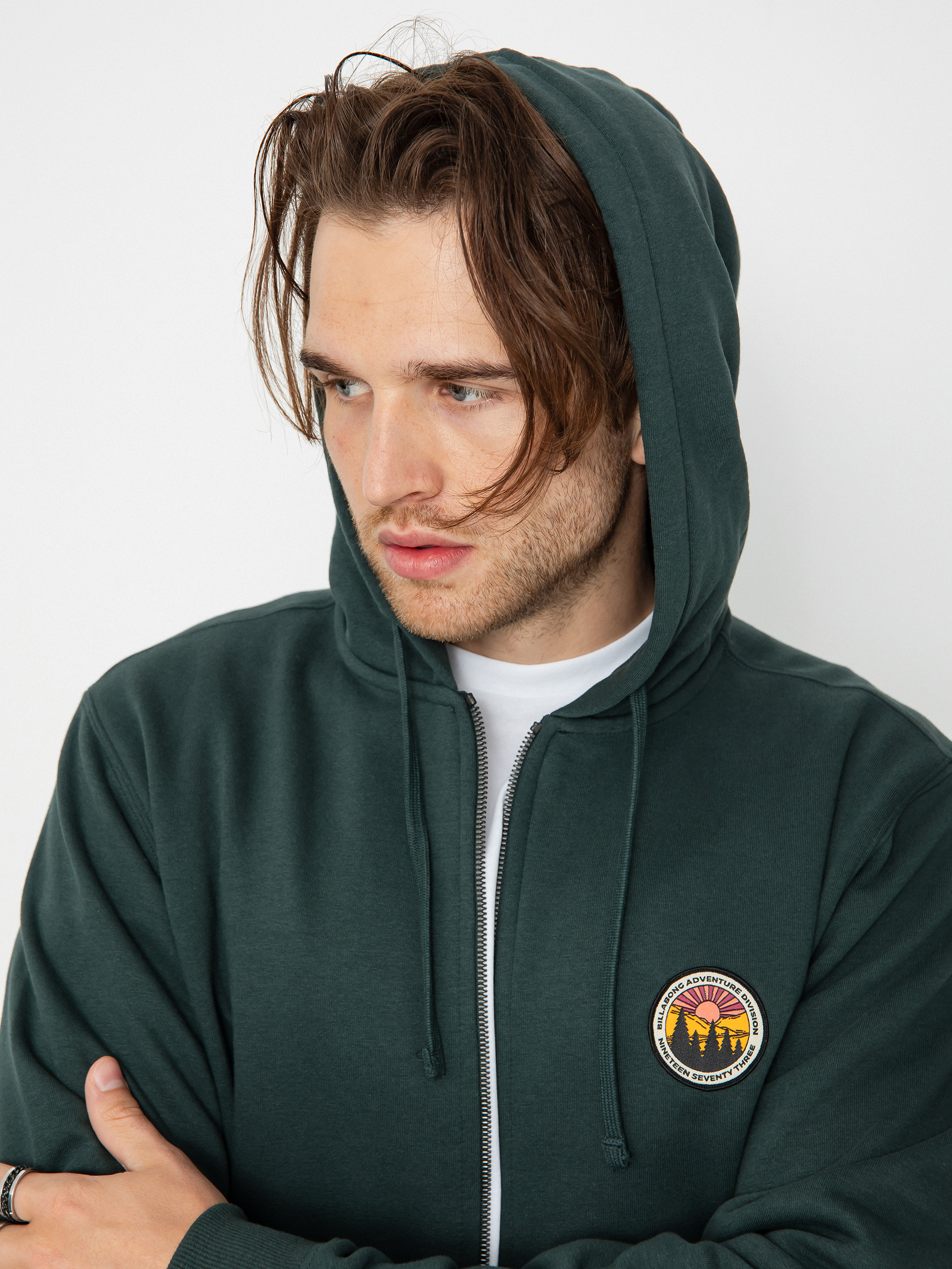 Billabong Adiv Walled ZHD Kapucnis pulóver (dark forest)