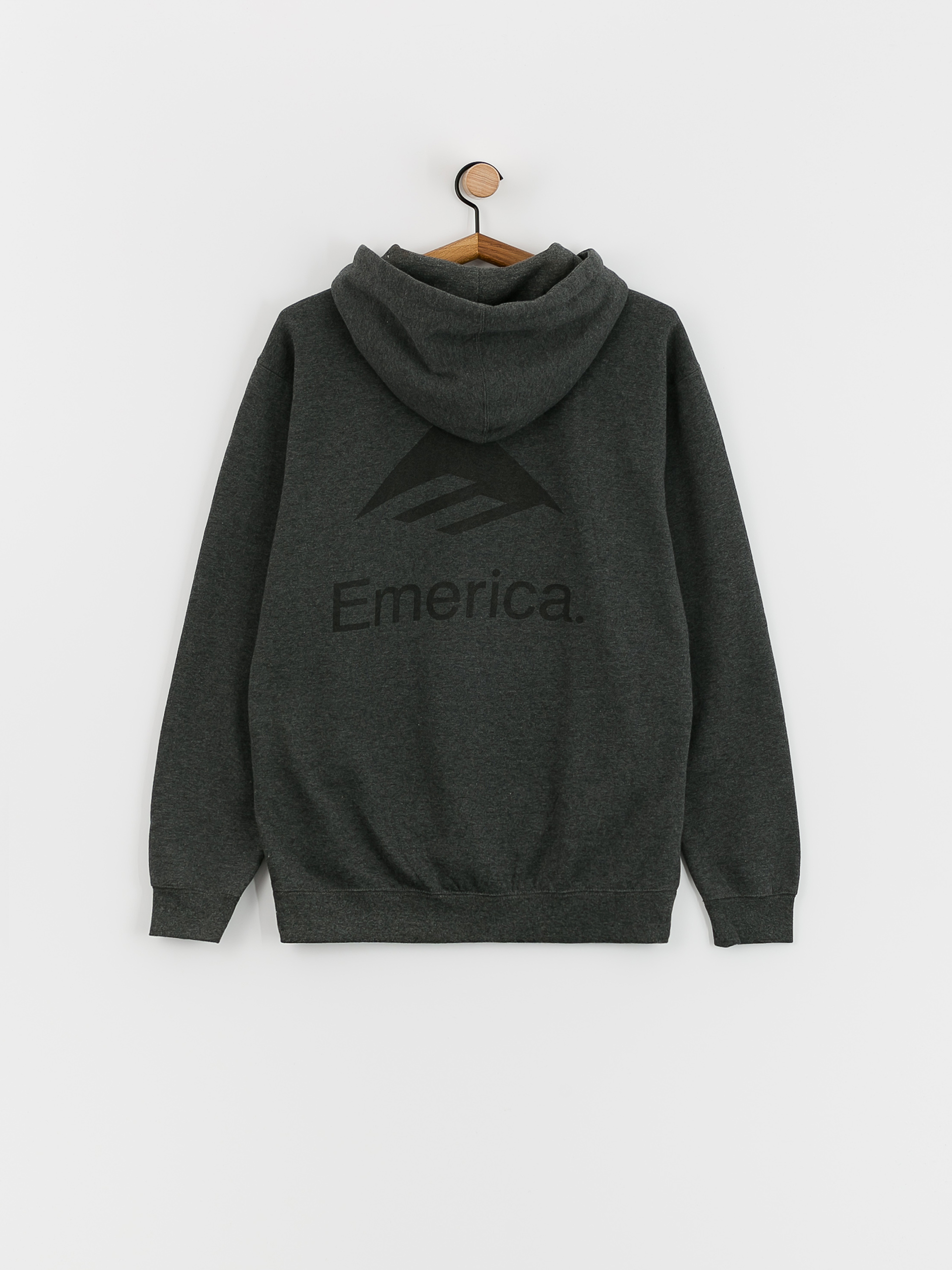 Emerica Lockup HD Kapucnis pulóver (charcoal)