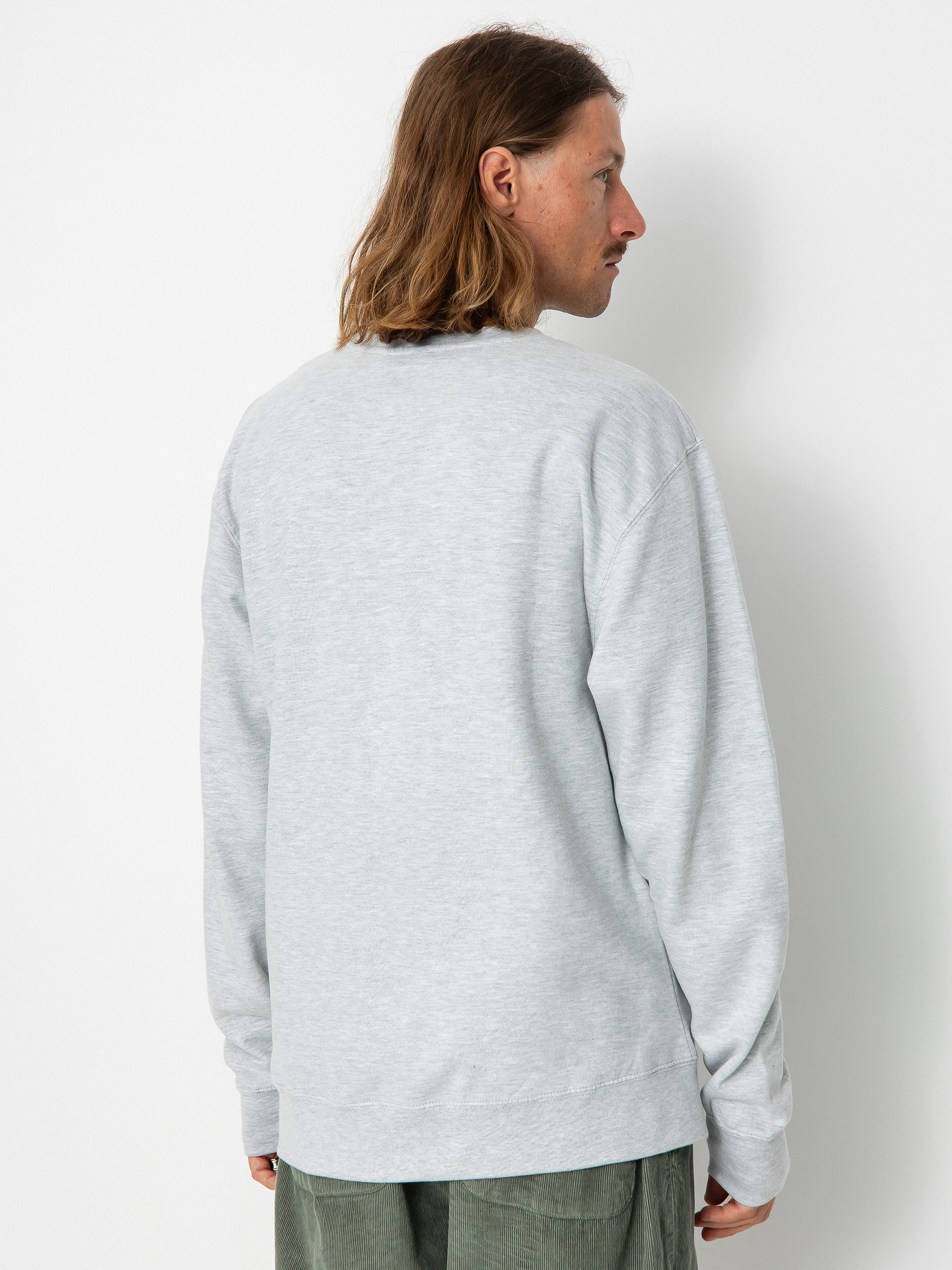 eS Mini Script Crewneck Pulóver (grey/heather)