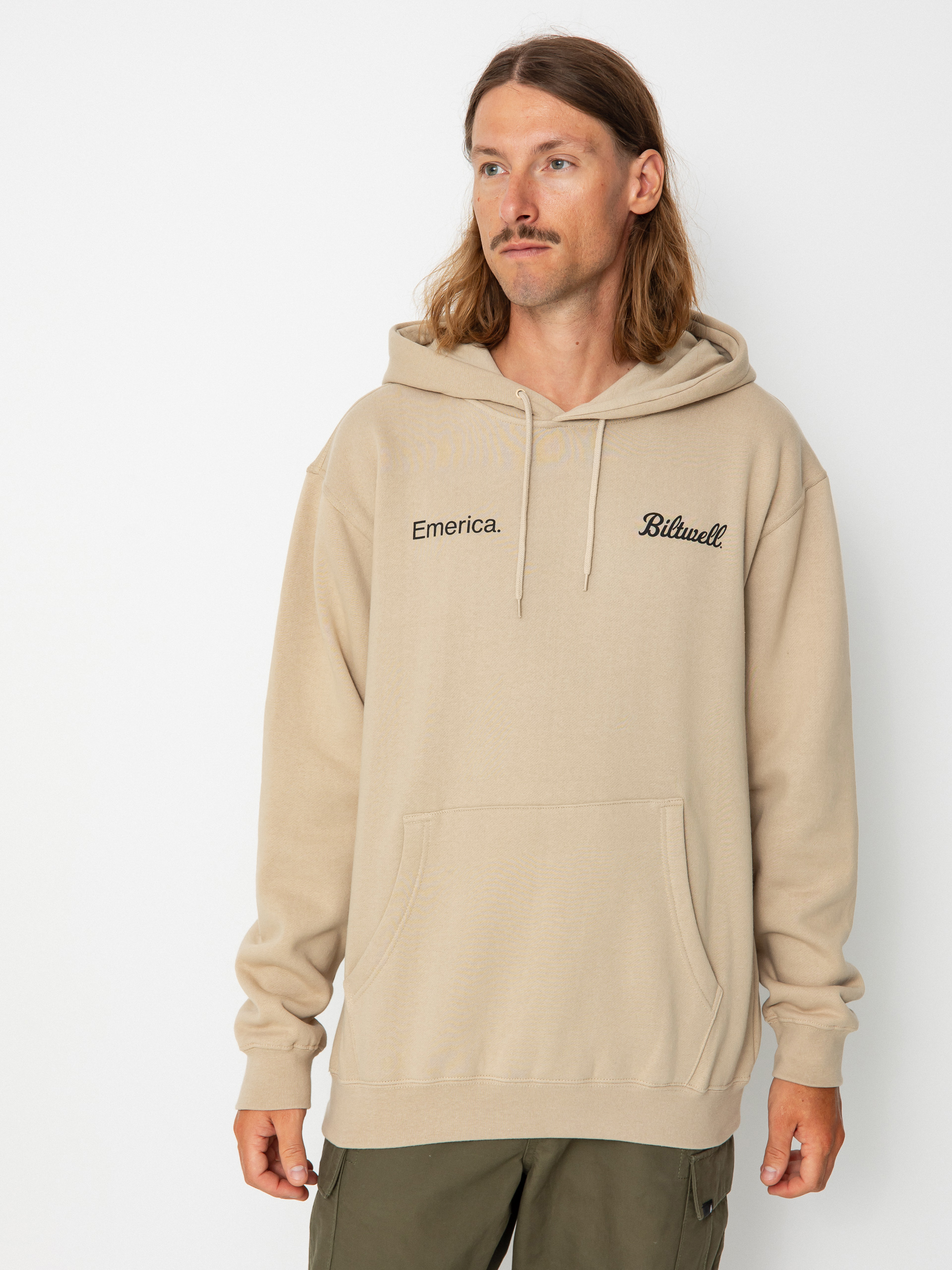 Emerica Biltwell HD Kapucnis pulóver (sand)