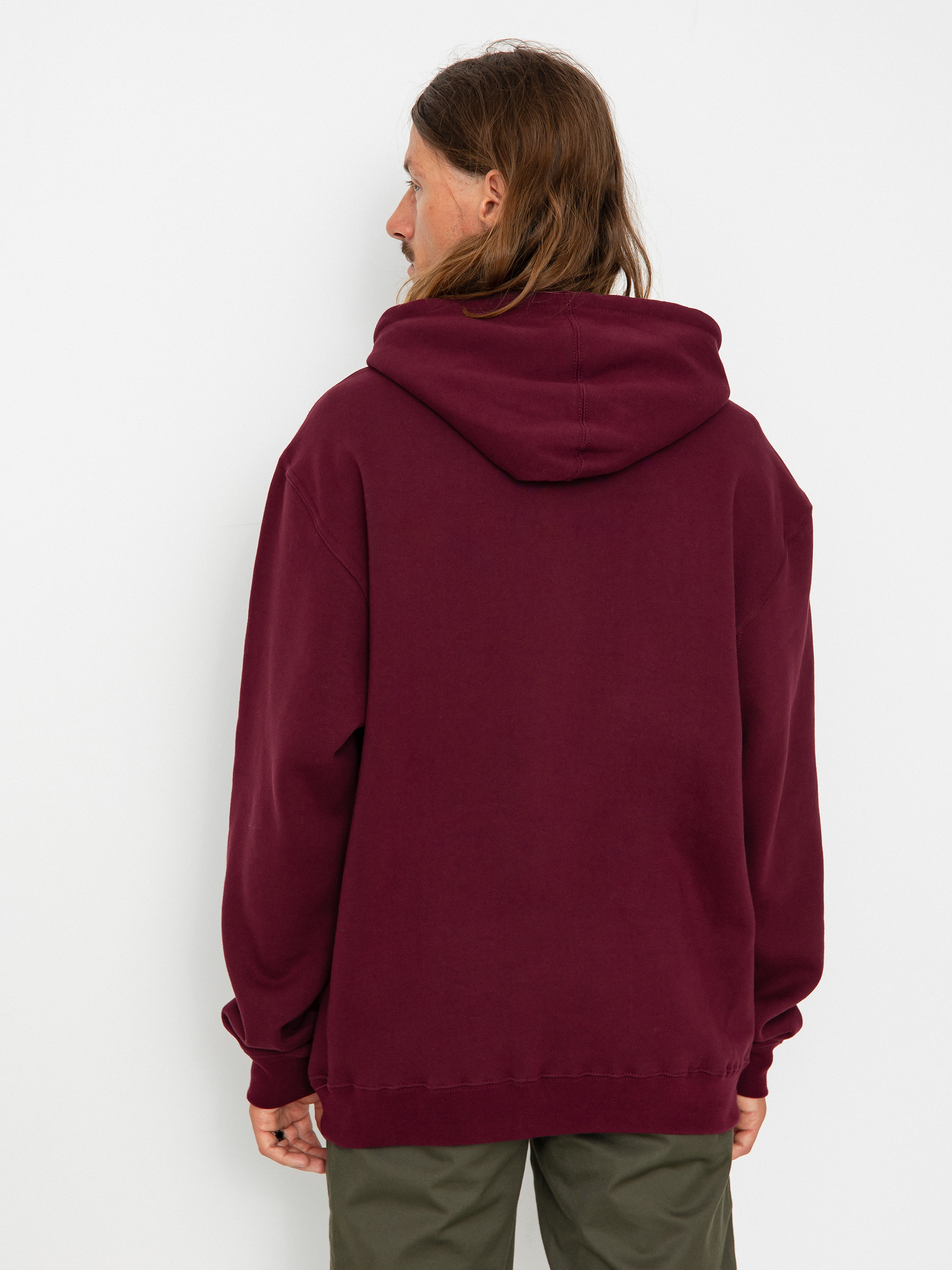 Emerica Pure Logo HD Kapucnis pulóver (burgundy)