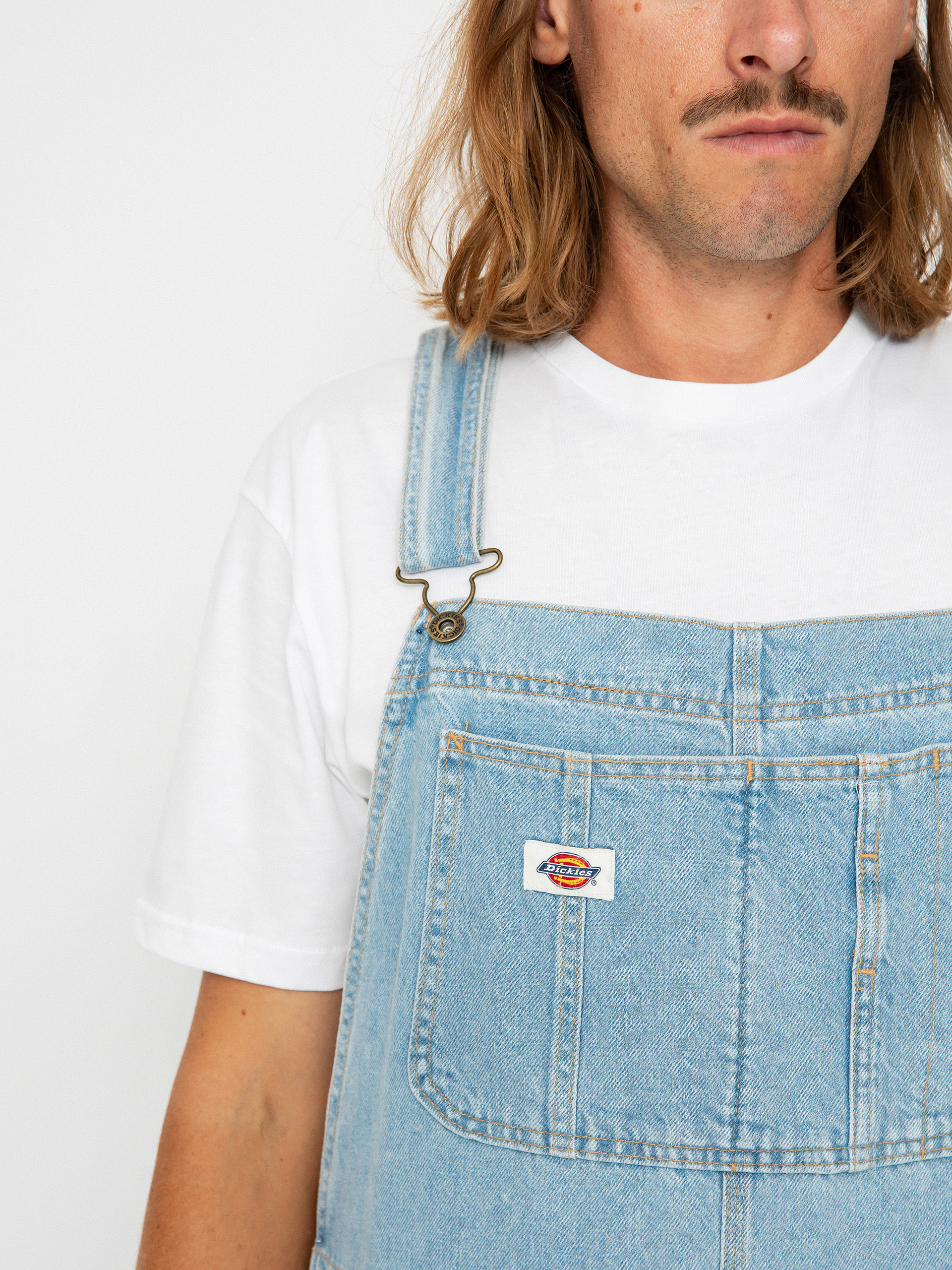 Dickies Classic Denm Bib Kisnadrág (vntg blue)