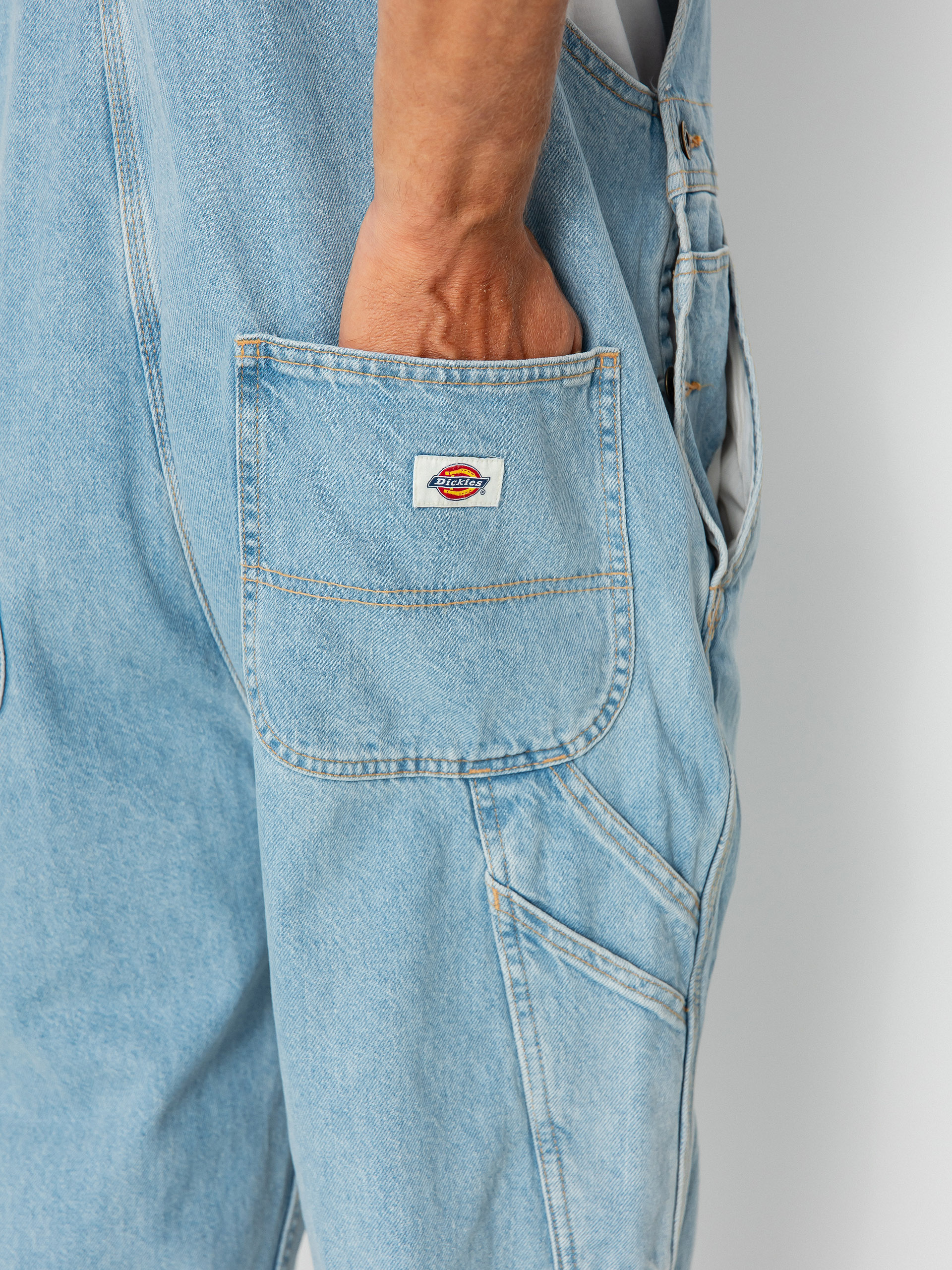 Dickies Classic Denm Bib Kisnadrág (vntg blue)