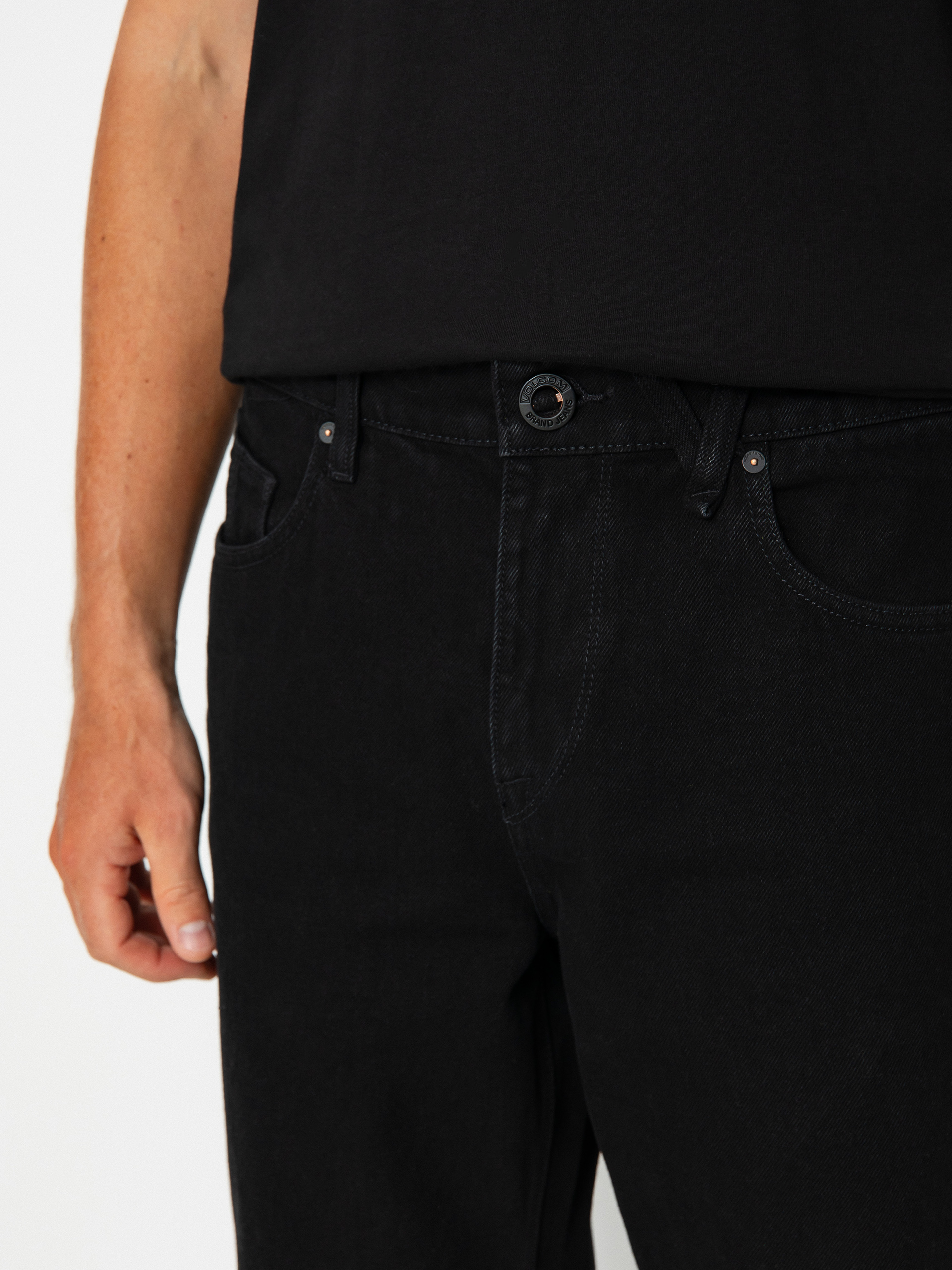 Volcom Modown Tapered Denim Kisnadrág (black)