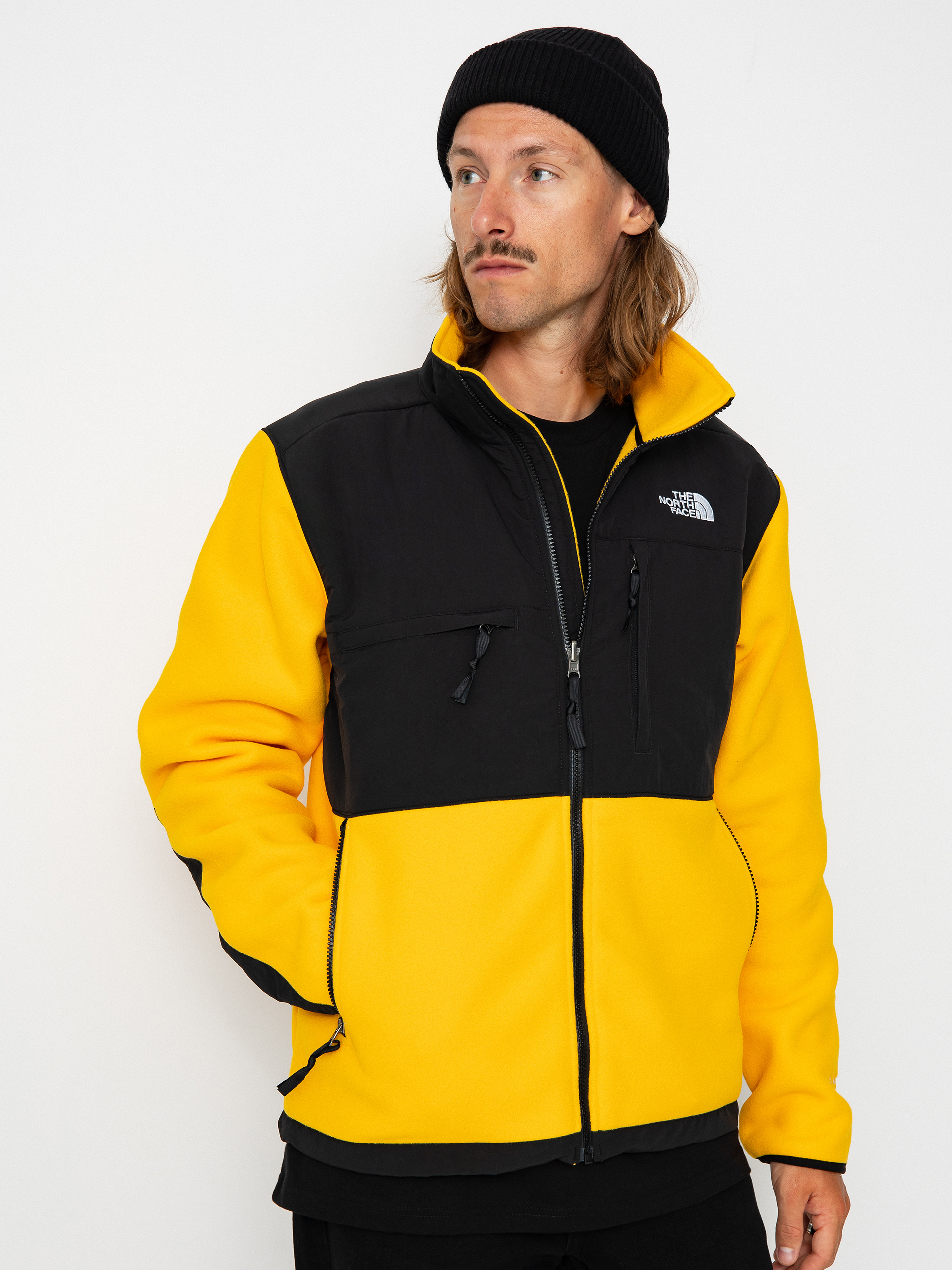 Férfi The North Face Denali Polár pulóver (summit gold/tnf black)