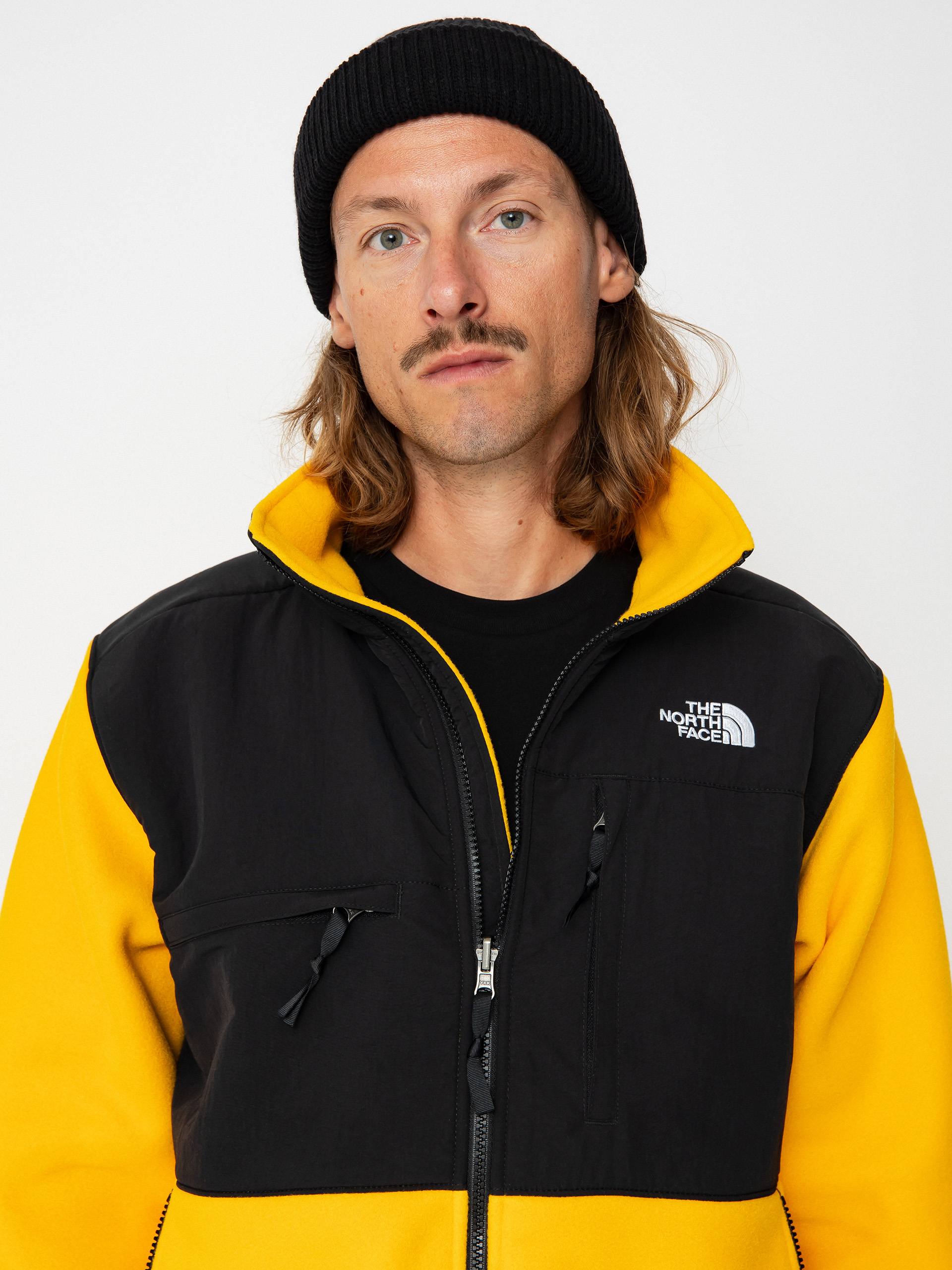 Férfi The North Face Denali Polár pulóver (summit gold/tnf black)