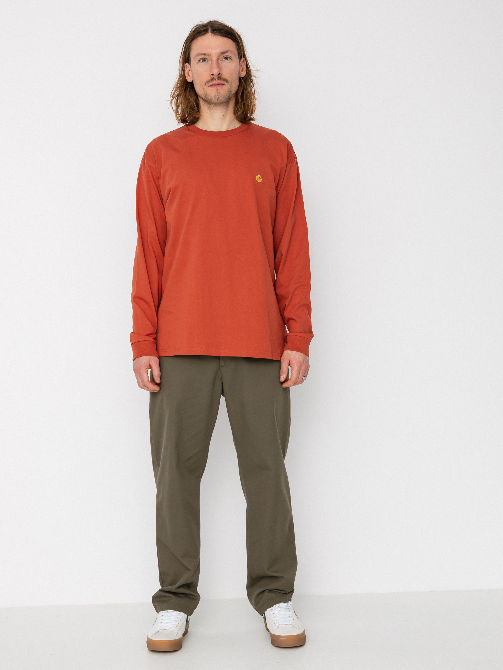 Carhartt WIP Chase Hosszú ujjú felső (phoenix/gold)