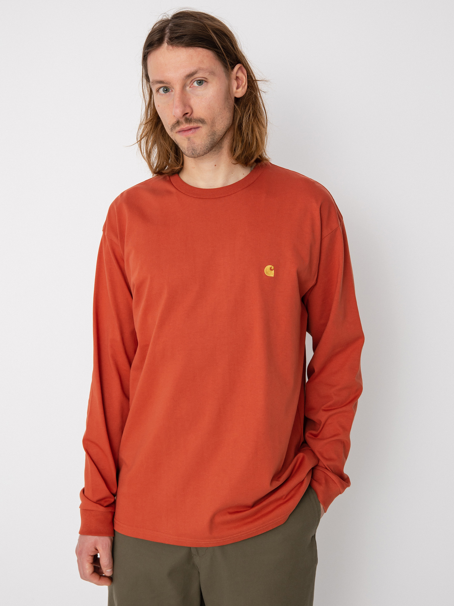 Carhartt WIP Chase Hosszú ujjú felső (phoenix/gold)
