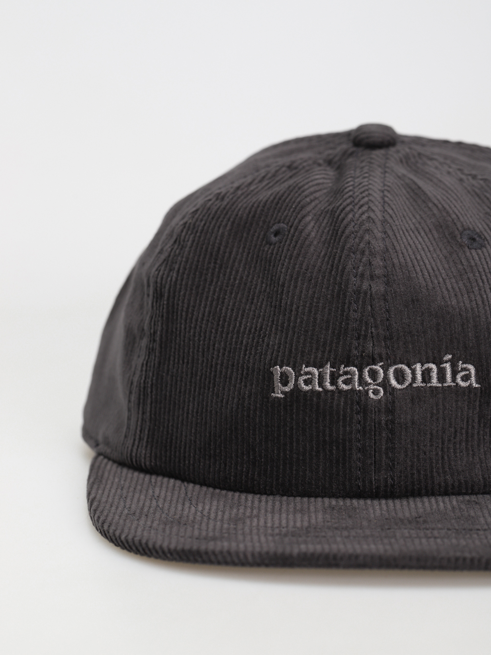 Patagonia Corduroy Baseball sapka (text logo/ink black)
