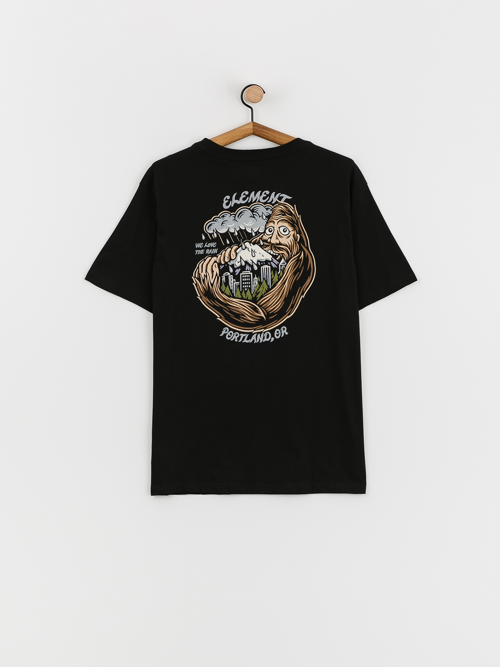 Element Rain póló (flint black)