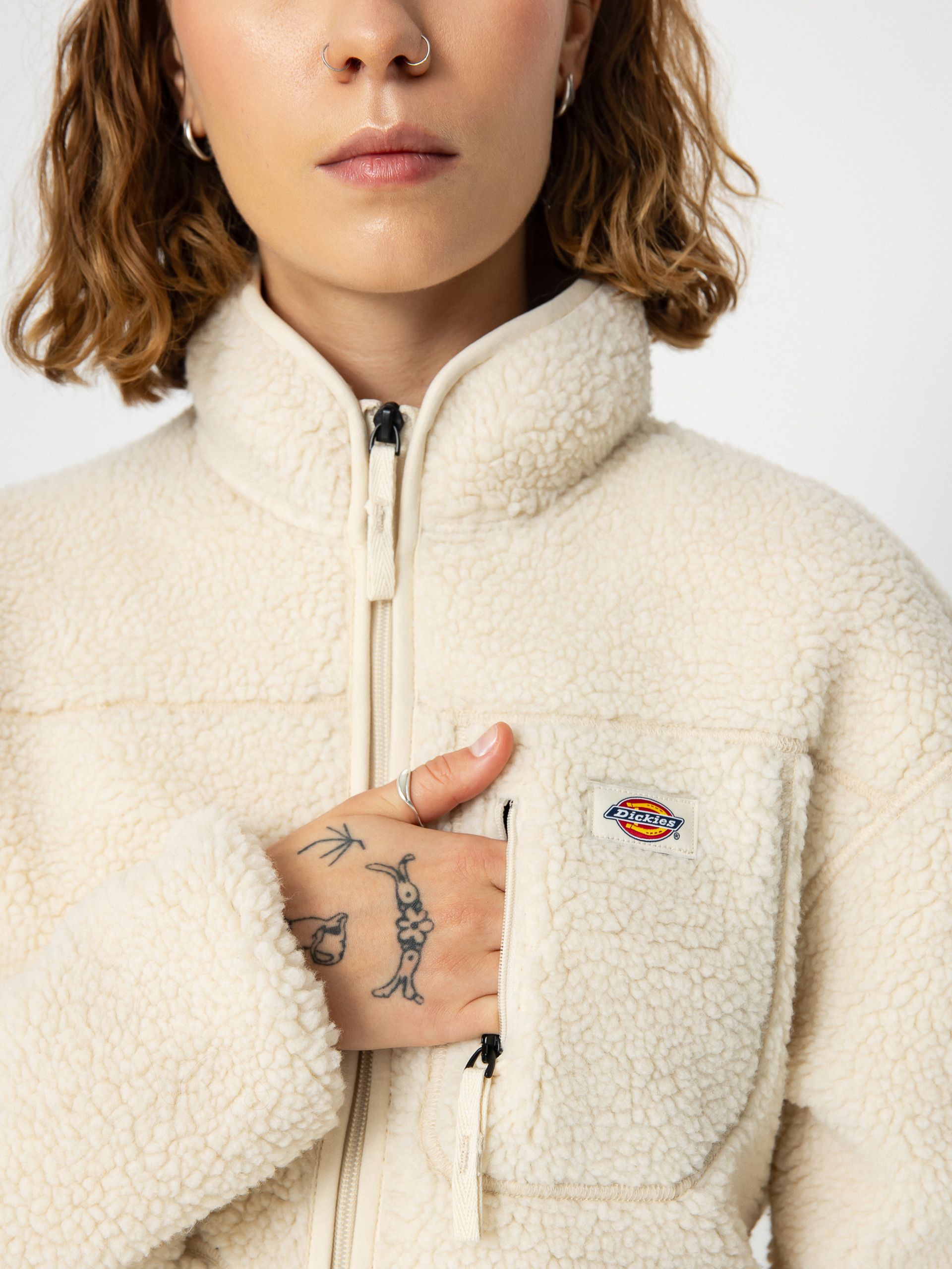 Női Dickies Mount Hope Polár pulóver (whitecap gray)