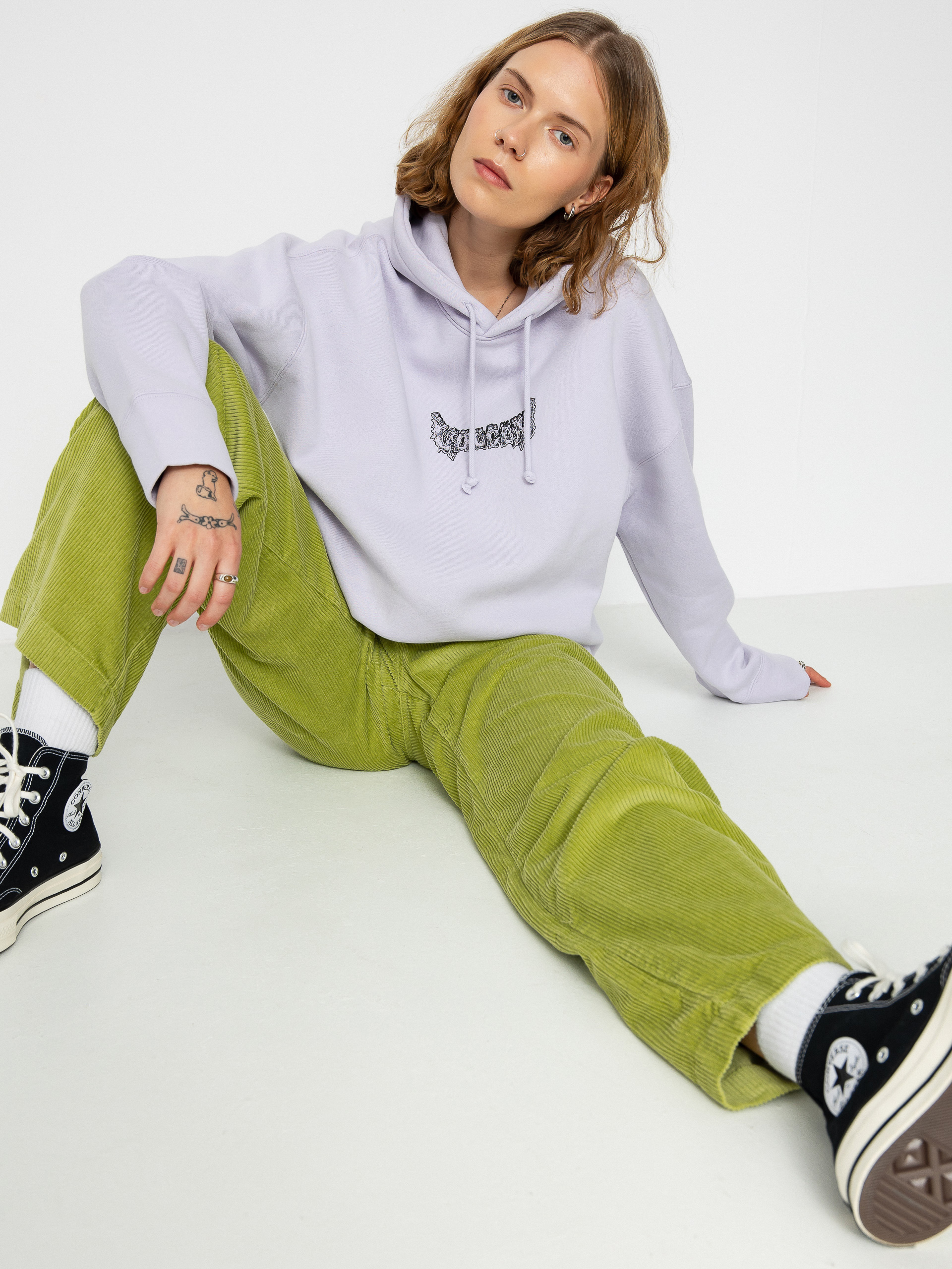 Volcom Tripstone HD Kapucnis pulóver Wmn (light orchid)