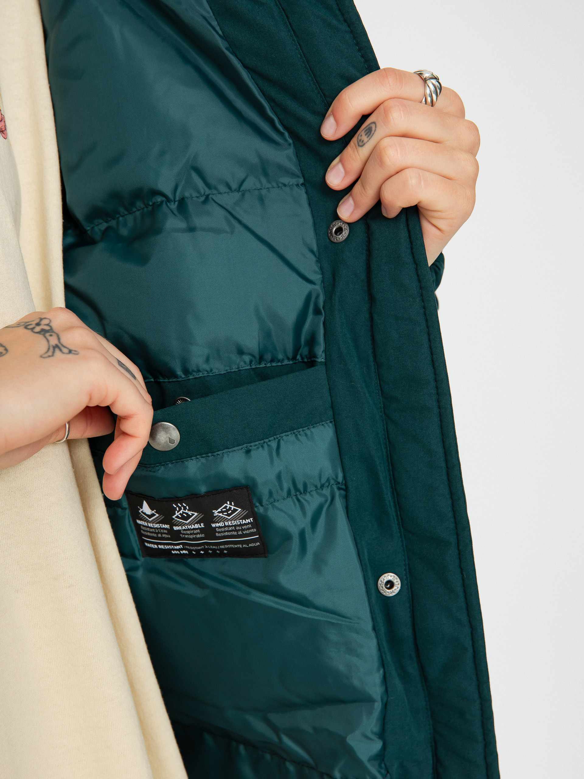 Volcom Sleepi Puff Parka Dzseki Wmn (ponderosa pine)