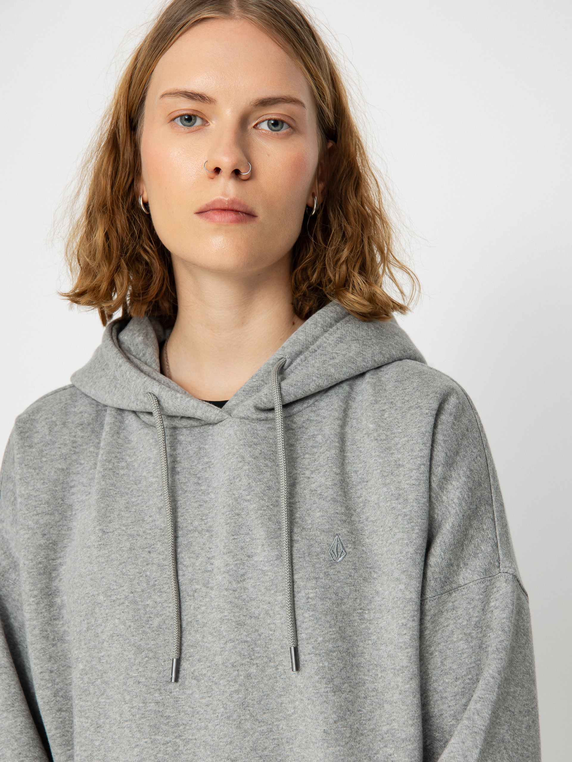 Volcom Stone Heart II HD Kapucnis pulóver Wmn (heather grey)