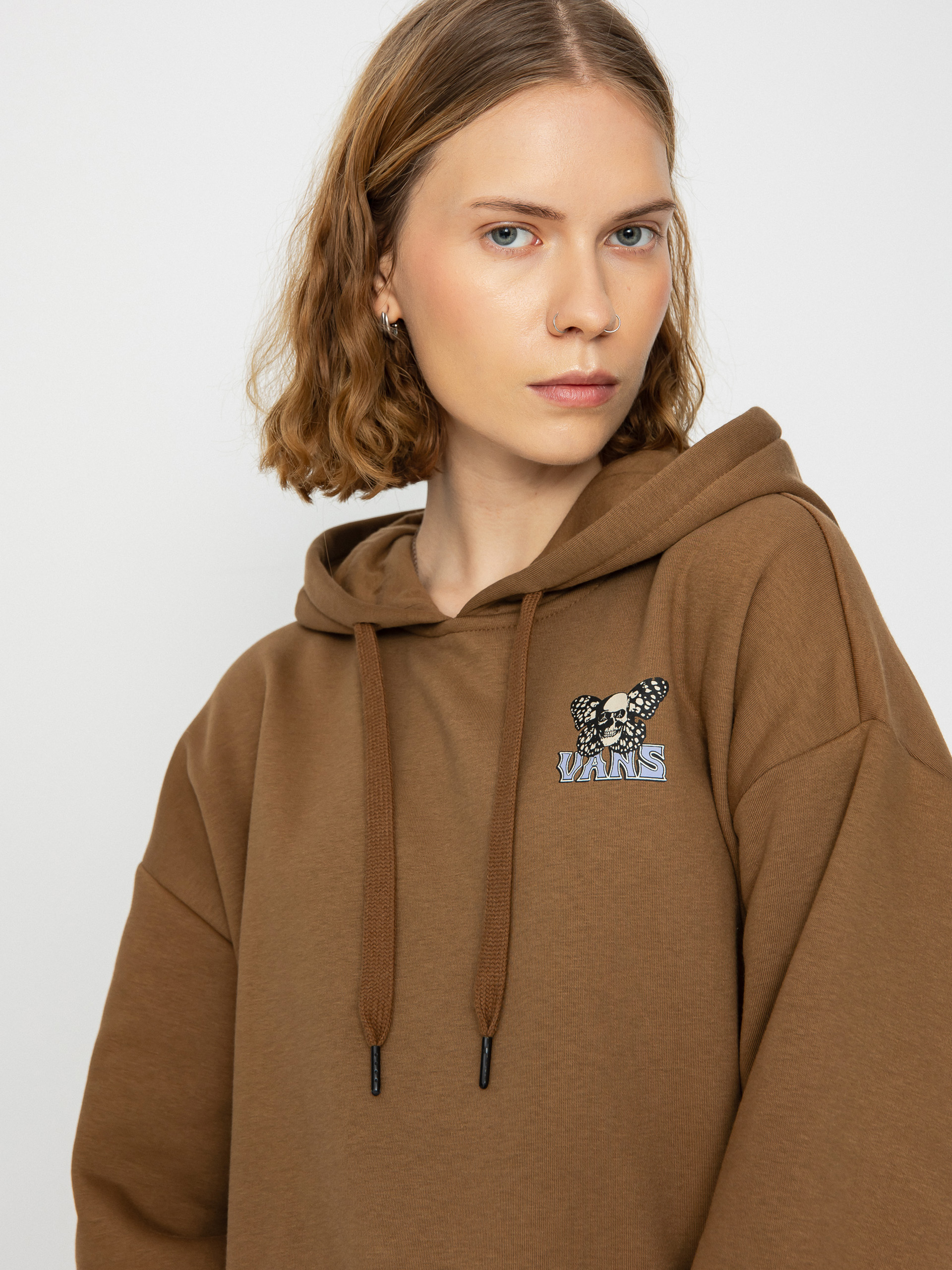 Vans Skullyfly Os HD Kapucnis pulóver Wmn (music academy sepia)