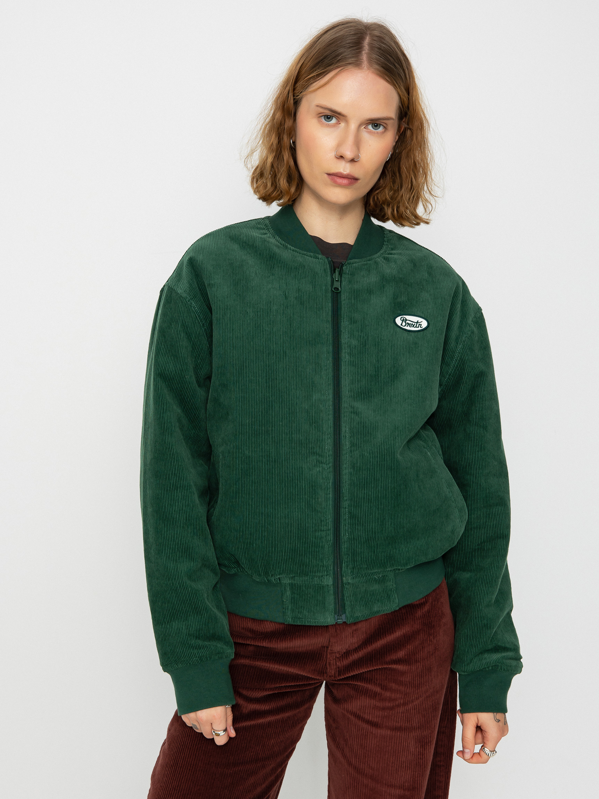 Brixton Utopia Reversible Bomber Dzseki Wmn (pine needle)