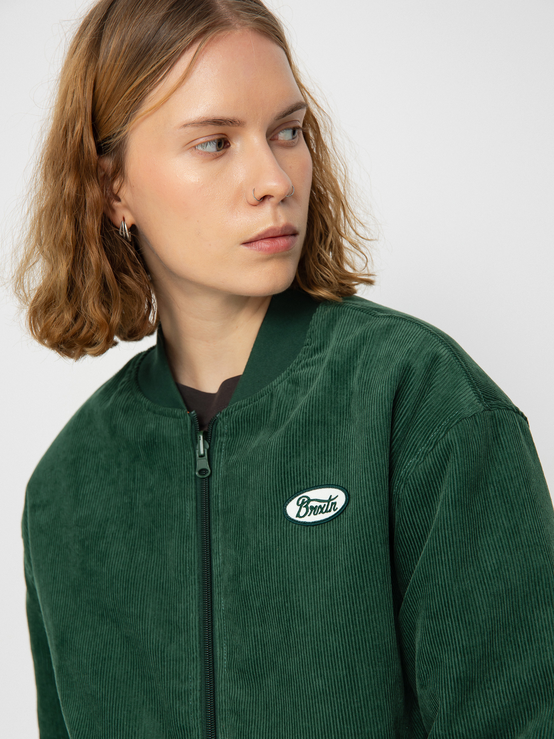 Brixton Utopia Reversible Bomber Dzseki Wmn (pine needle)