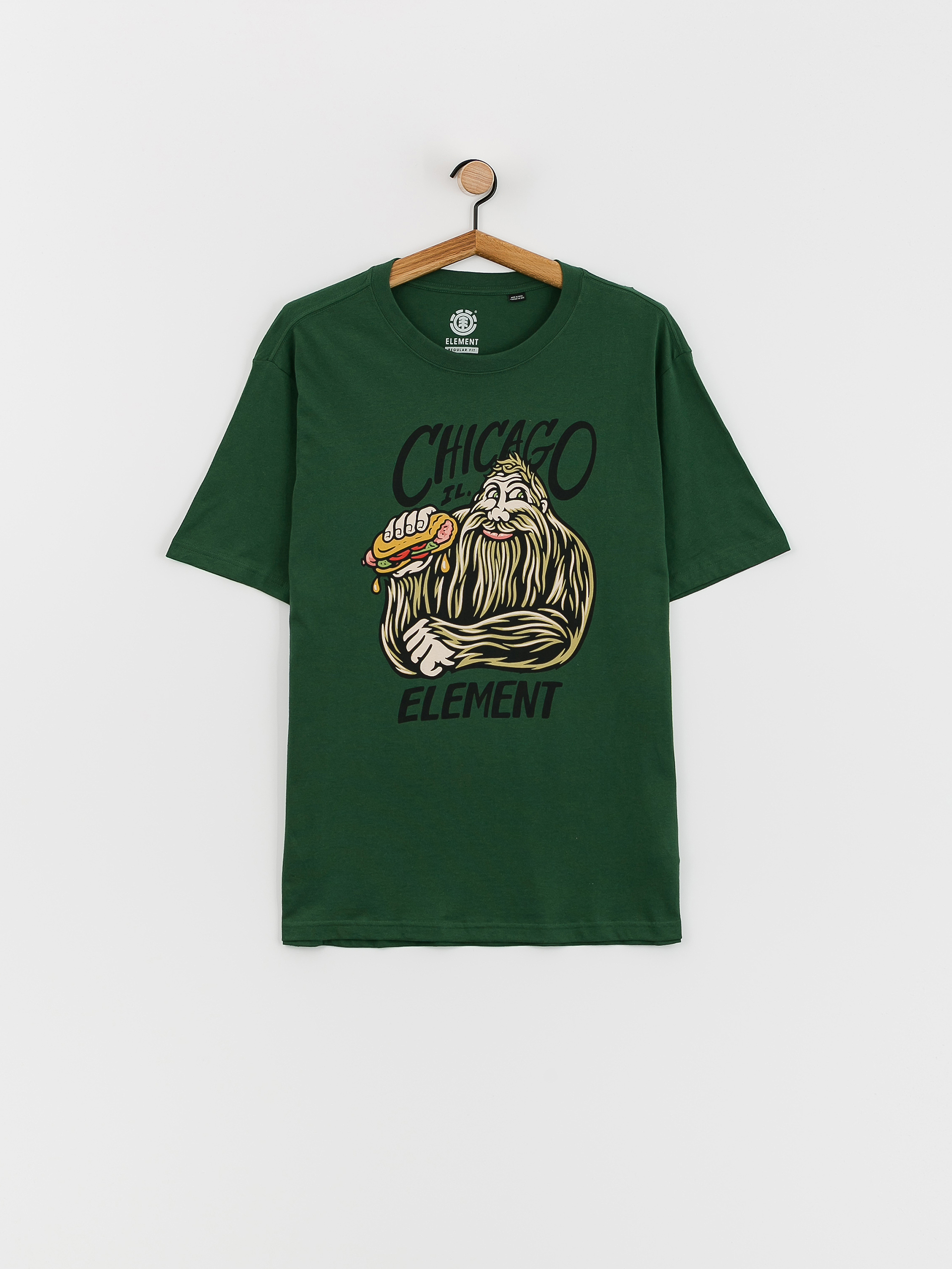 Element Hairy Dog Ujjatlan felső (dark green)