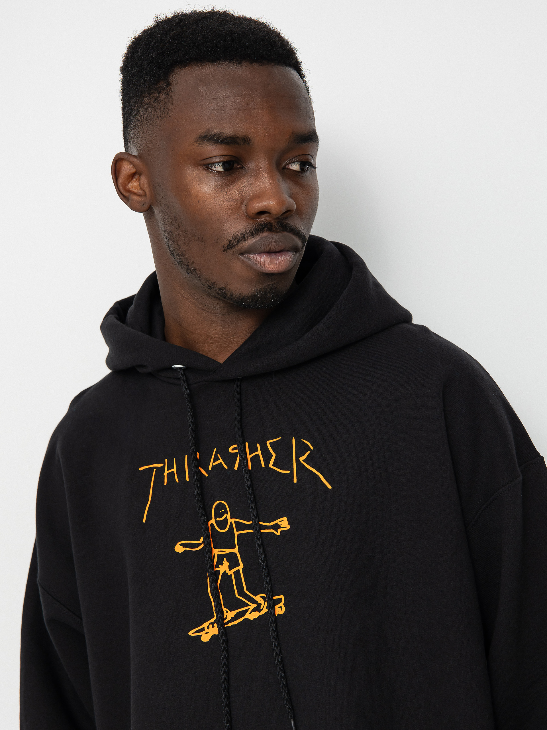 Thrasher Gonz HD Kapucnis pulóver (black/orange)