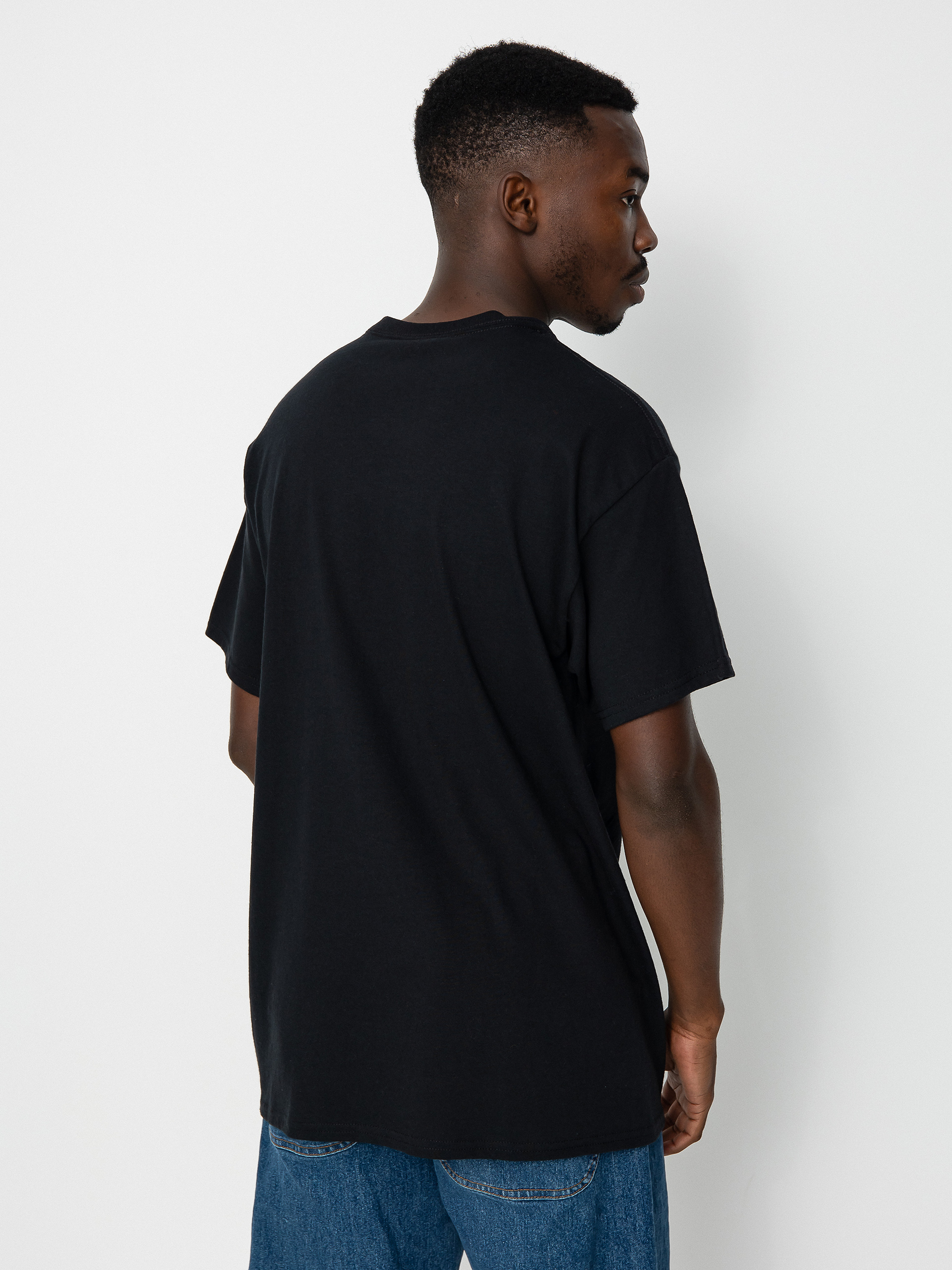 Thrasher Outlined póló (black/blue)