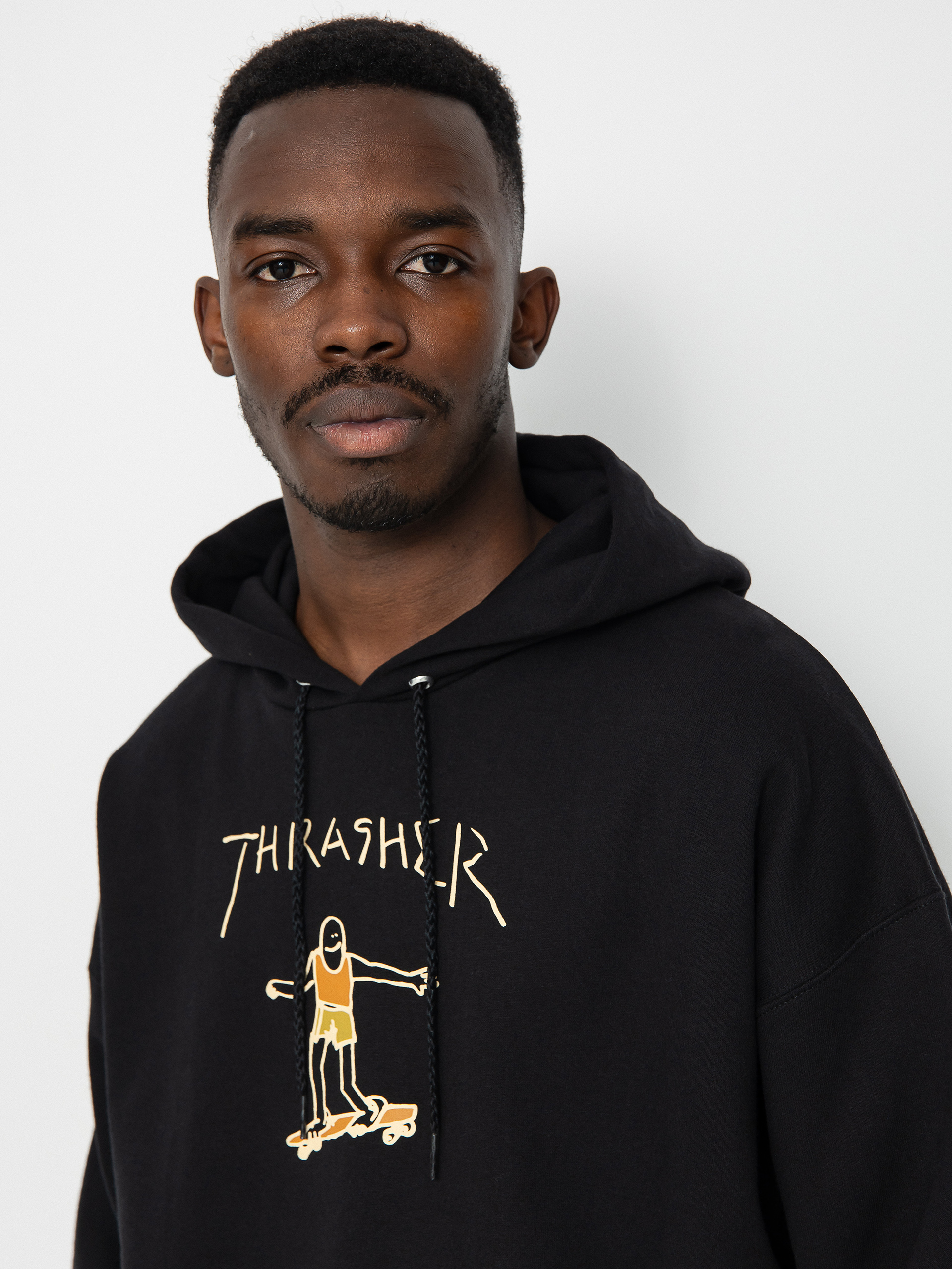 Thrasher Gonz HD Kapucnis pulóver (black/brown)