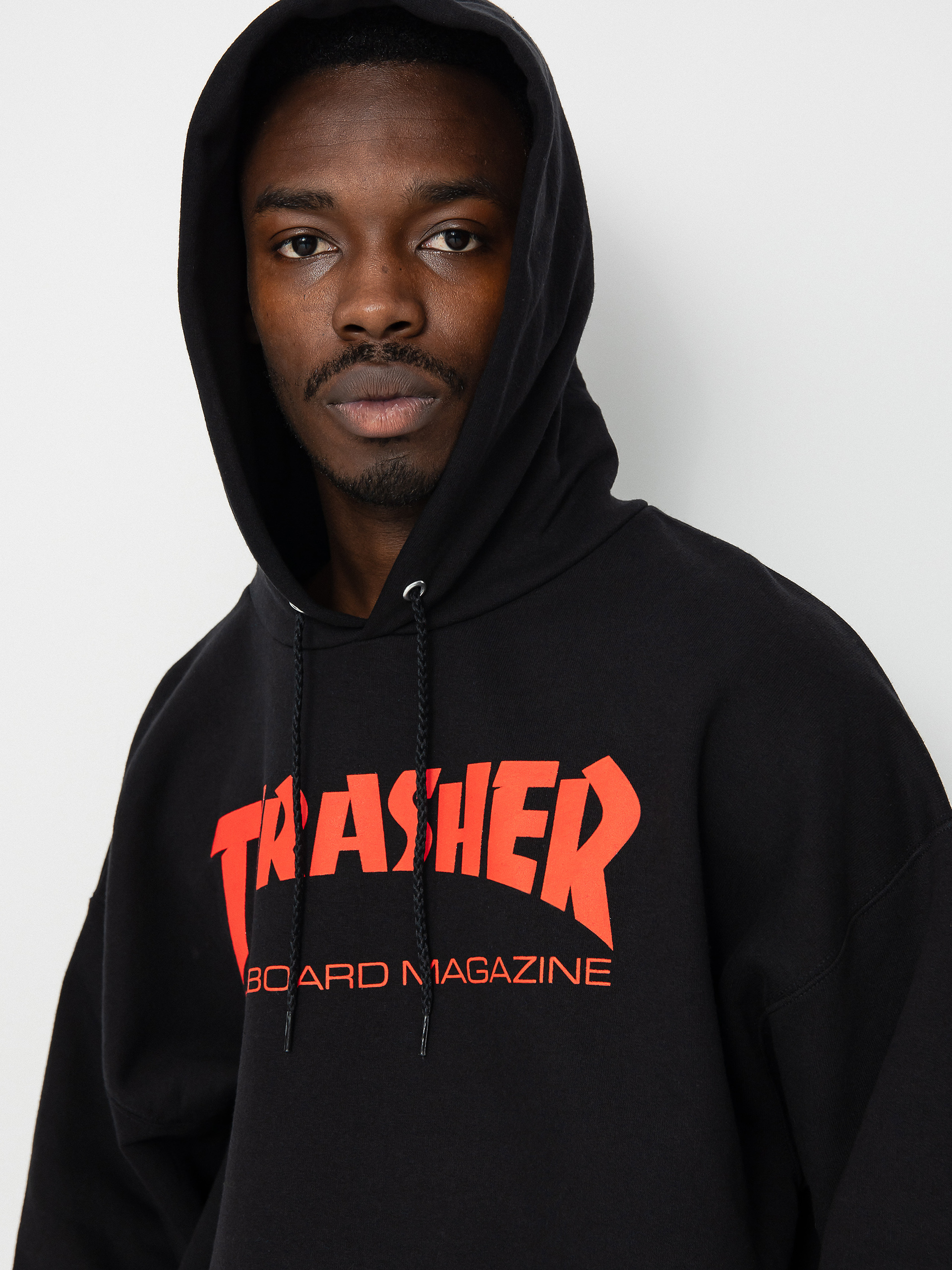 Thrasher Skate Mag HD Kapucnis pulóver (black/red)