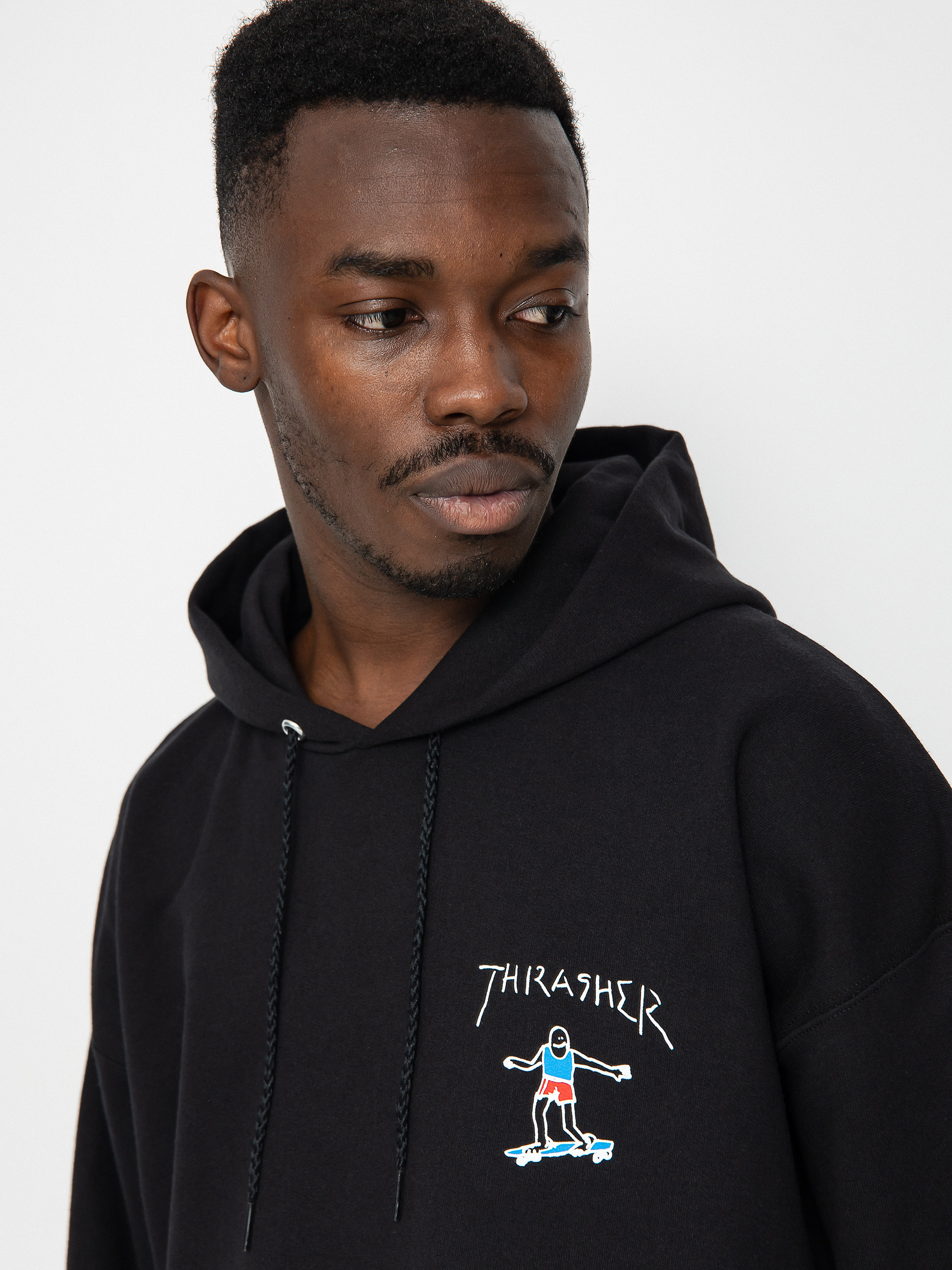 Thrasher Gonz Mini Logo HD Kapucnis pulóver (black)
