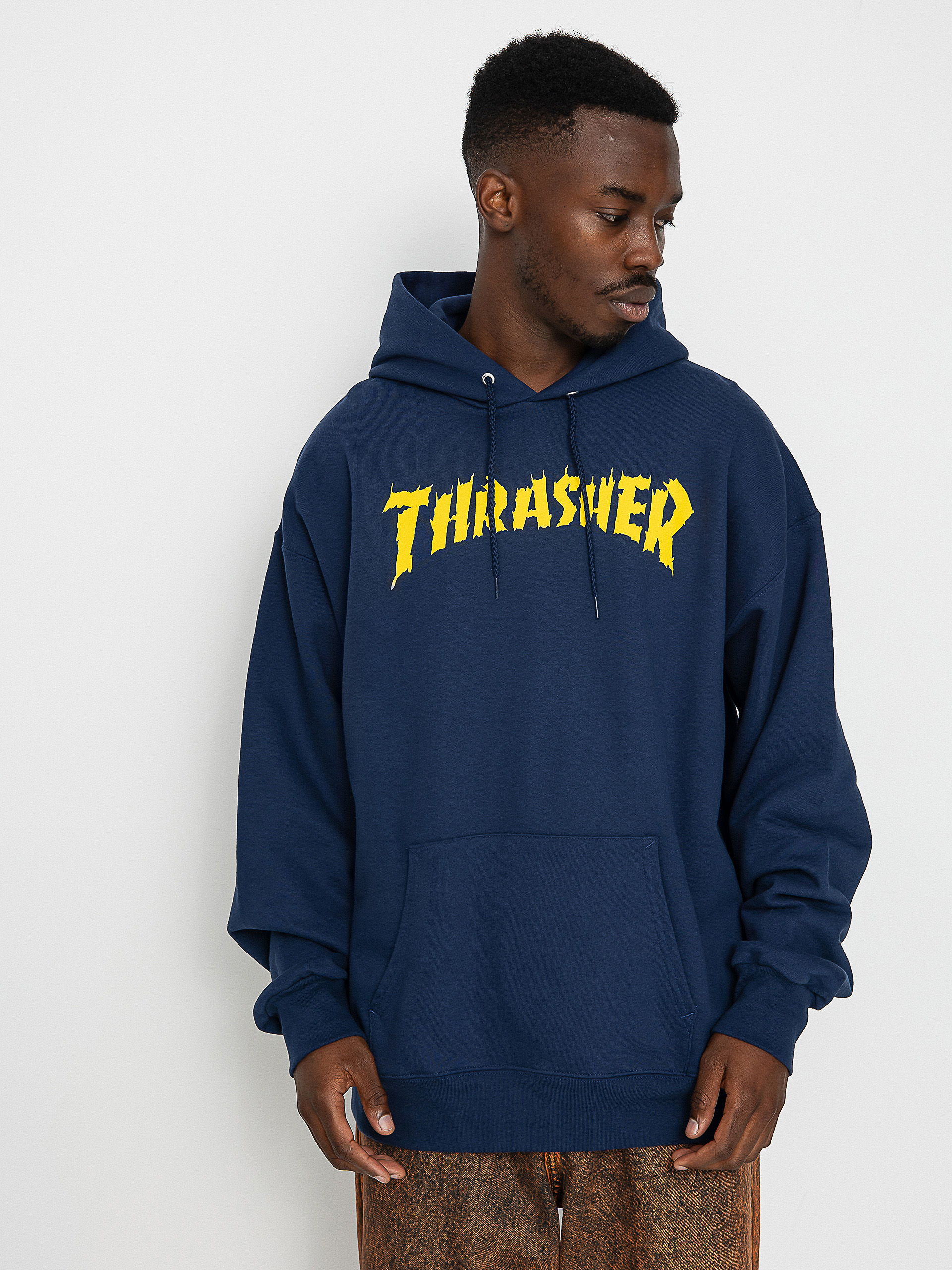 Thrasher Burn It Down HD Kapucnis pulóver (navy)