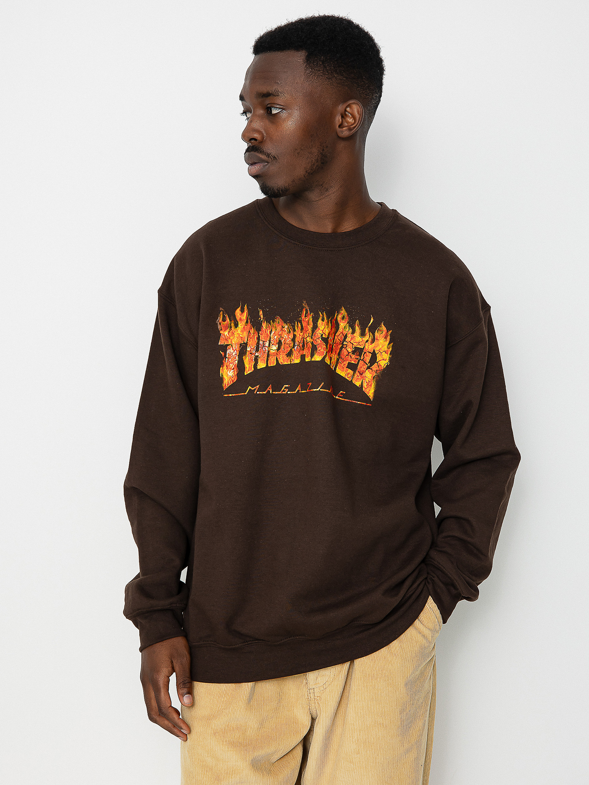 Thrasher Inferno Pulóver (dark chocolate)
