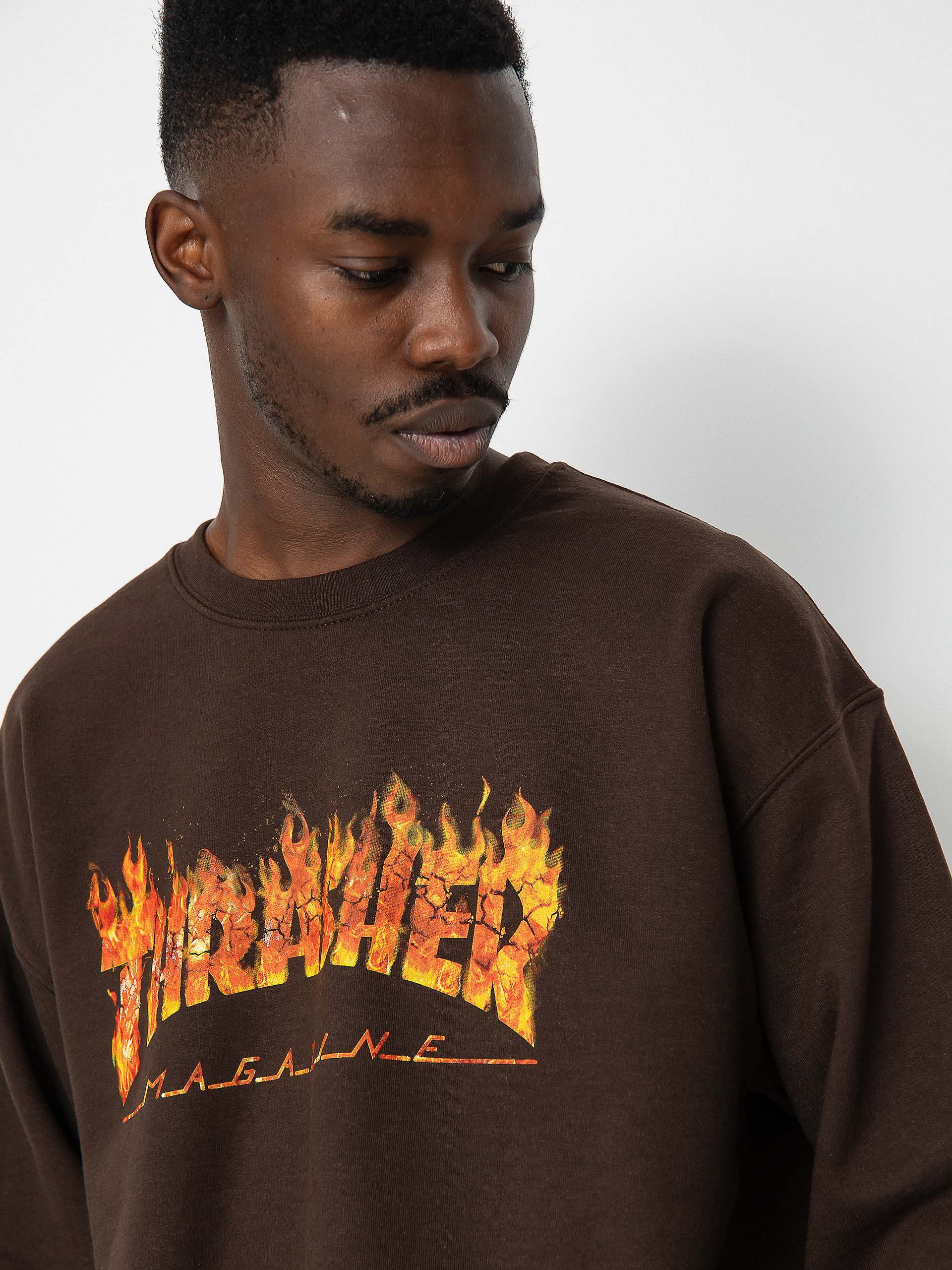 Thrasher Inferno Pulóver (dark chocolate)