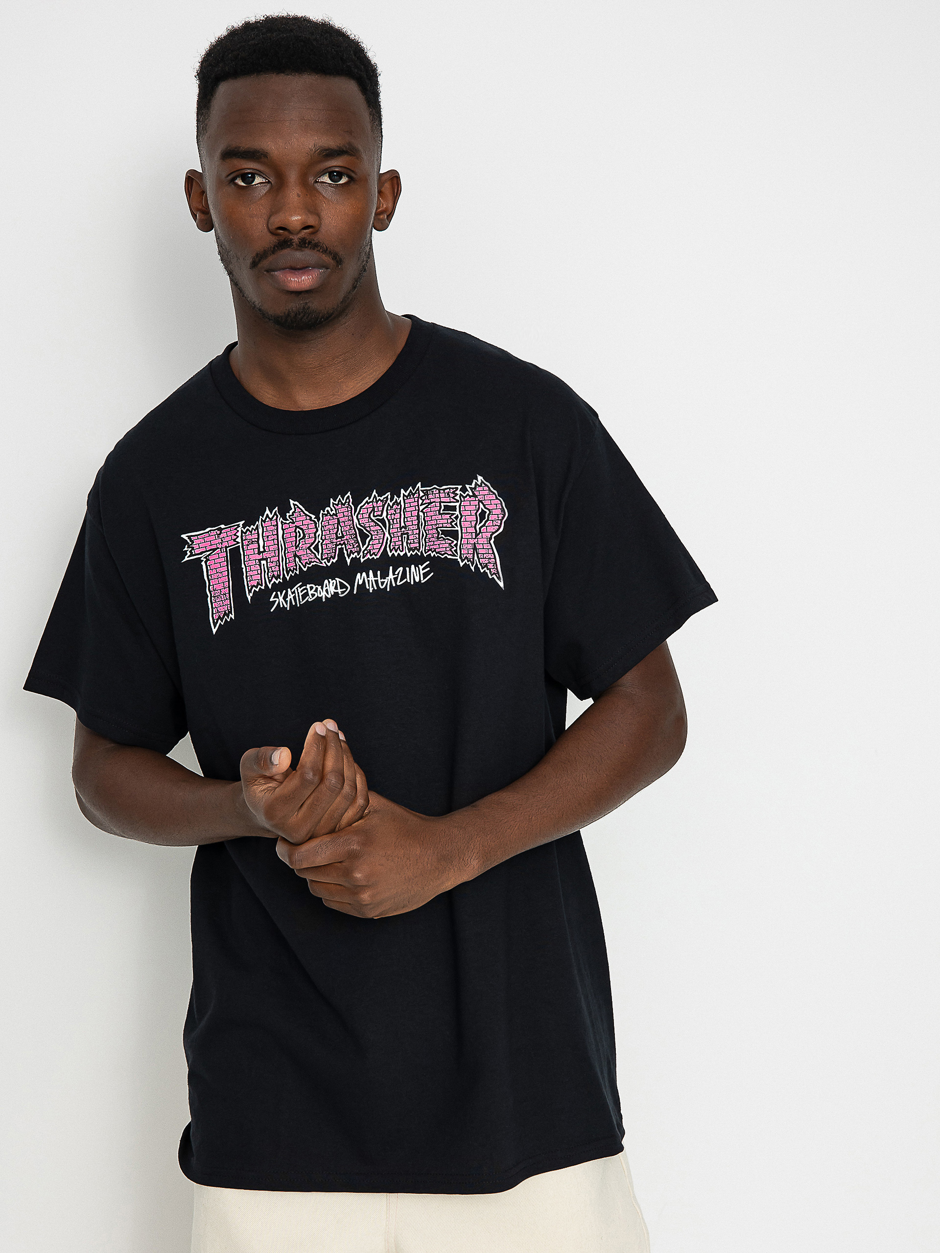Thrasher Brick póló (black)