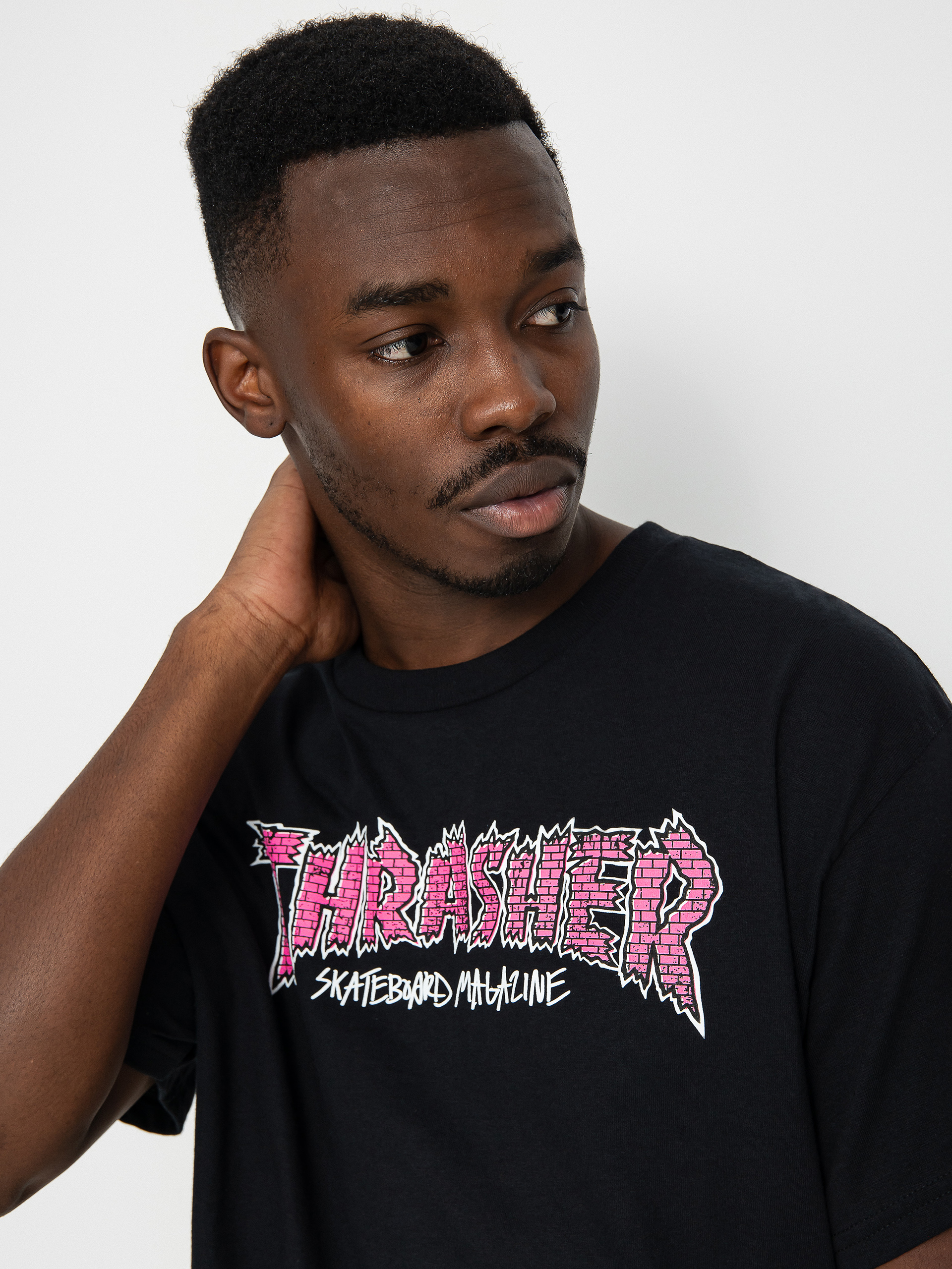 Thrasher Brick póló (black)