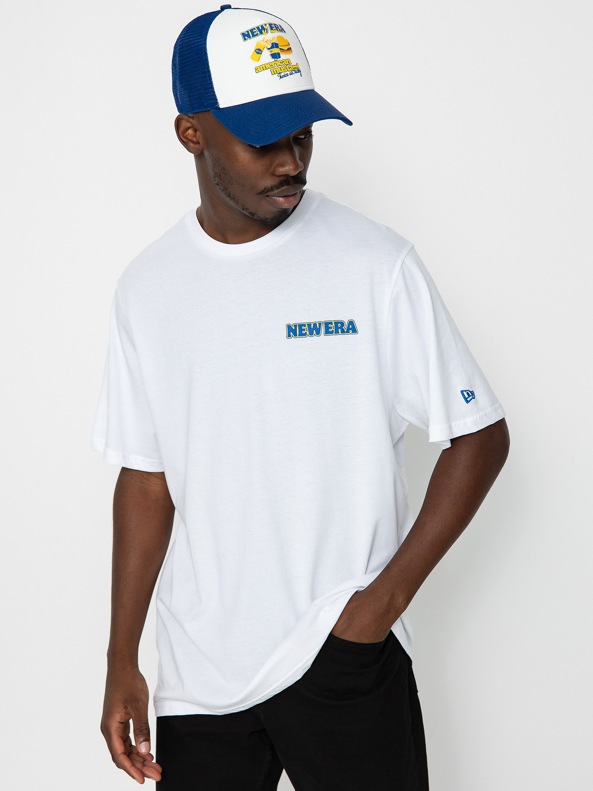 New Era Food Graphic póló (white/blue)
