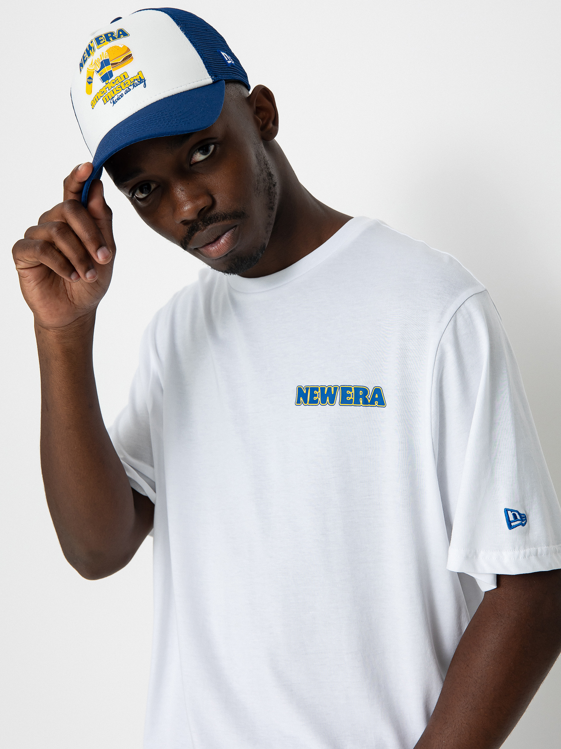 New Era Food Graphic póló (white/blue)