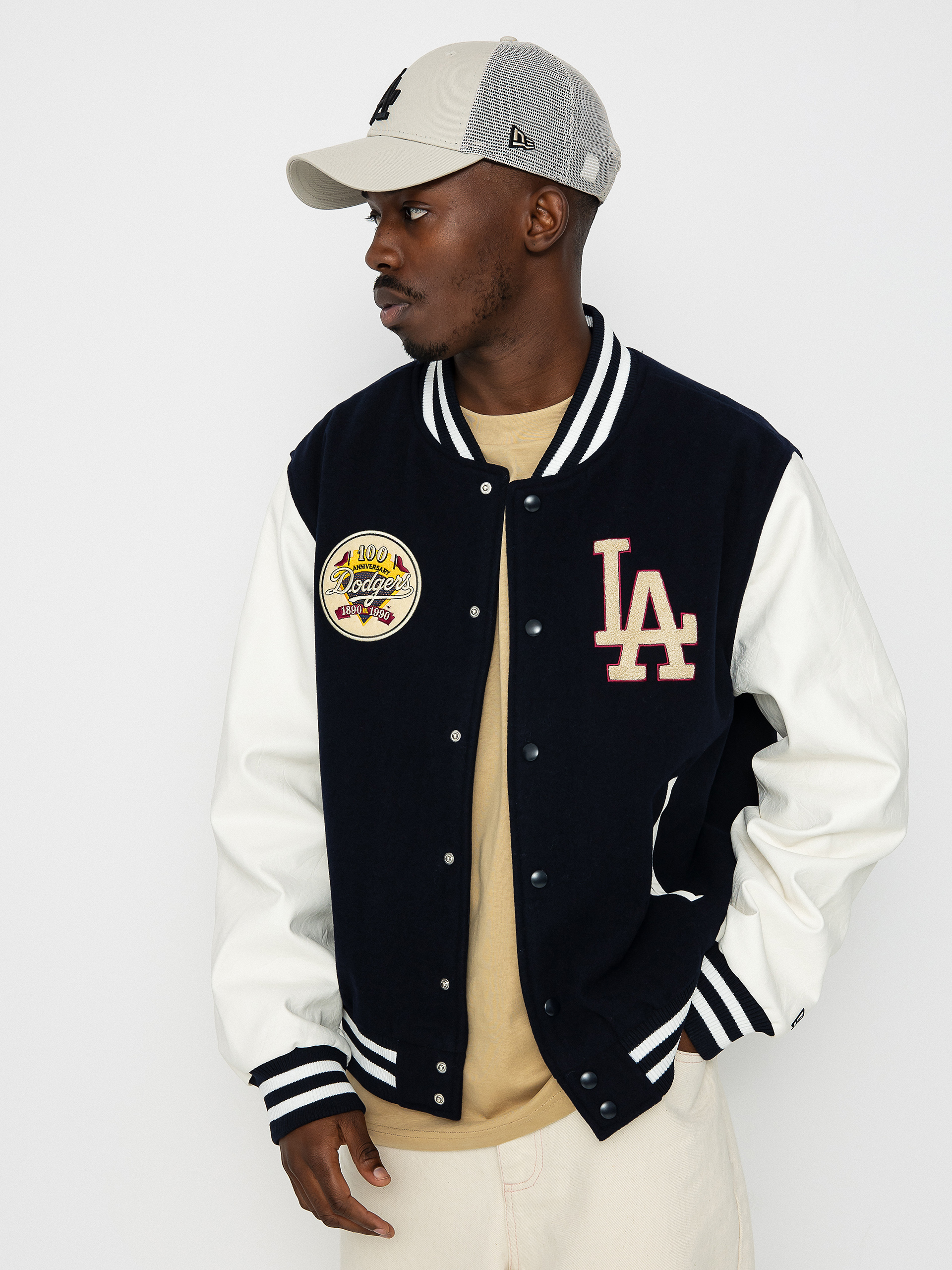 New Era MLB Varsity Los Angeles Dodgers Dzseki (navy/off white)