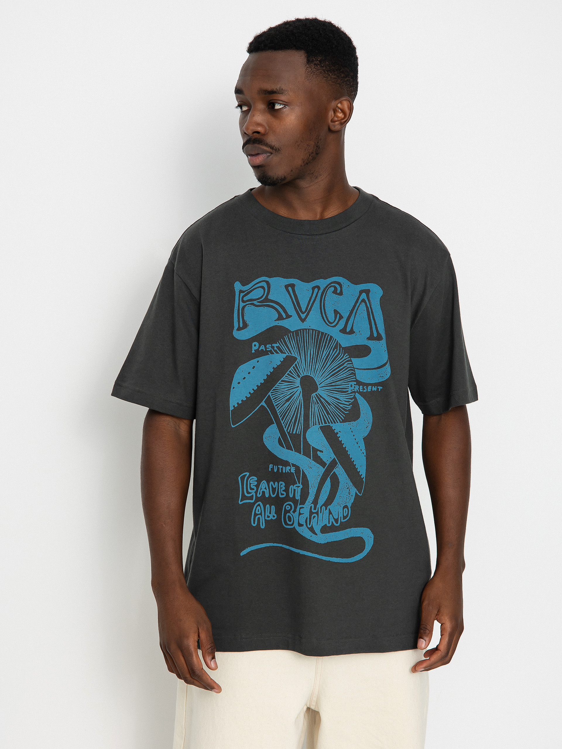 RVCA Leave Behind Ujjatlan felső (pirate black)