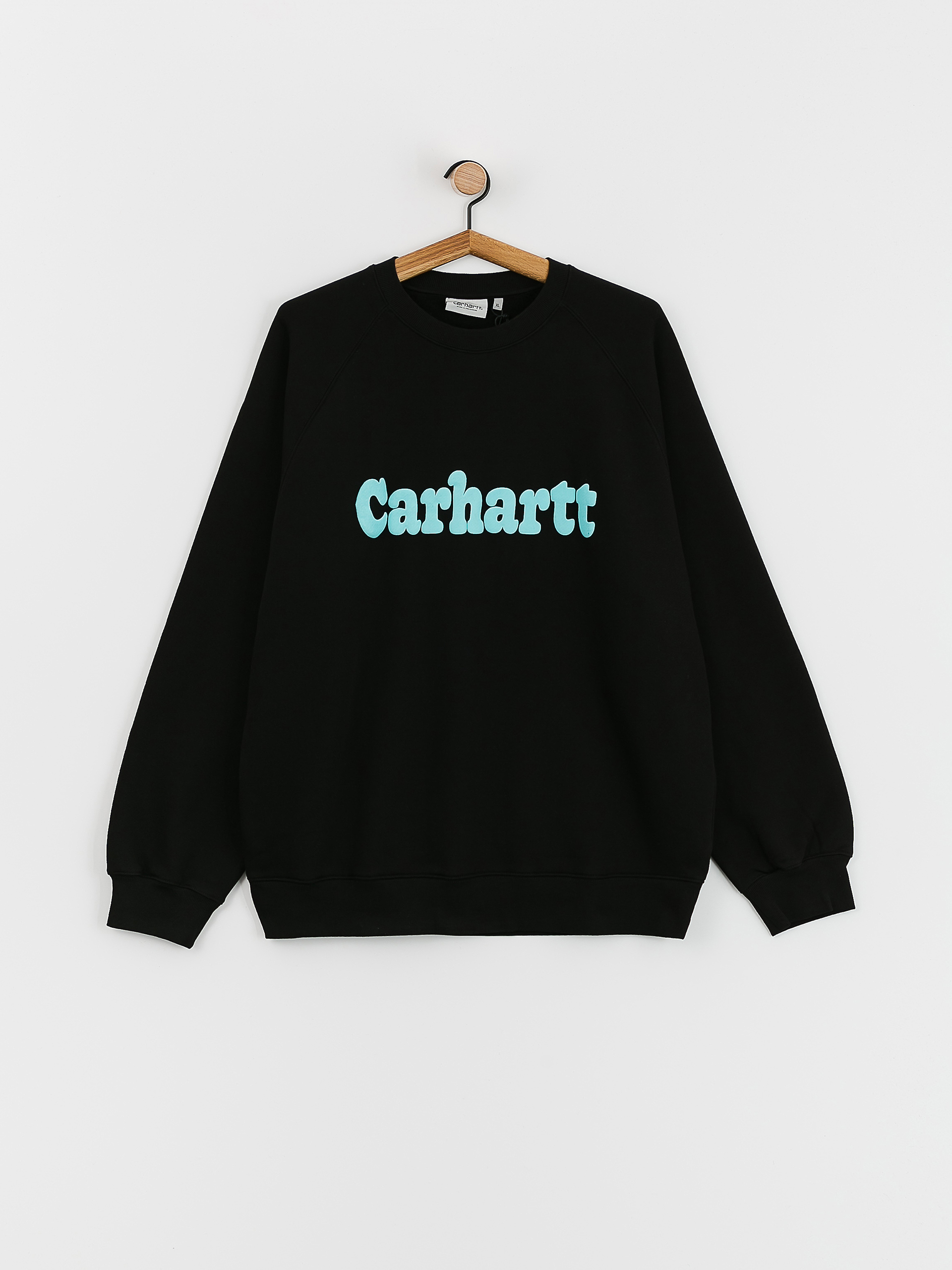 Carhartt WIP Bubbles Pulóver (black/turquoise)