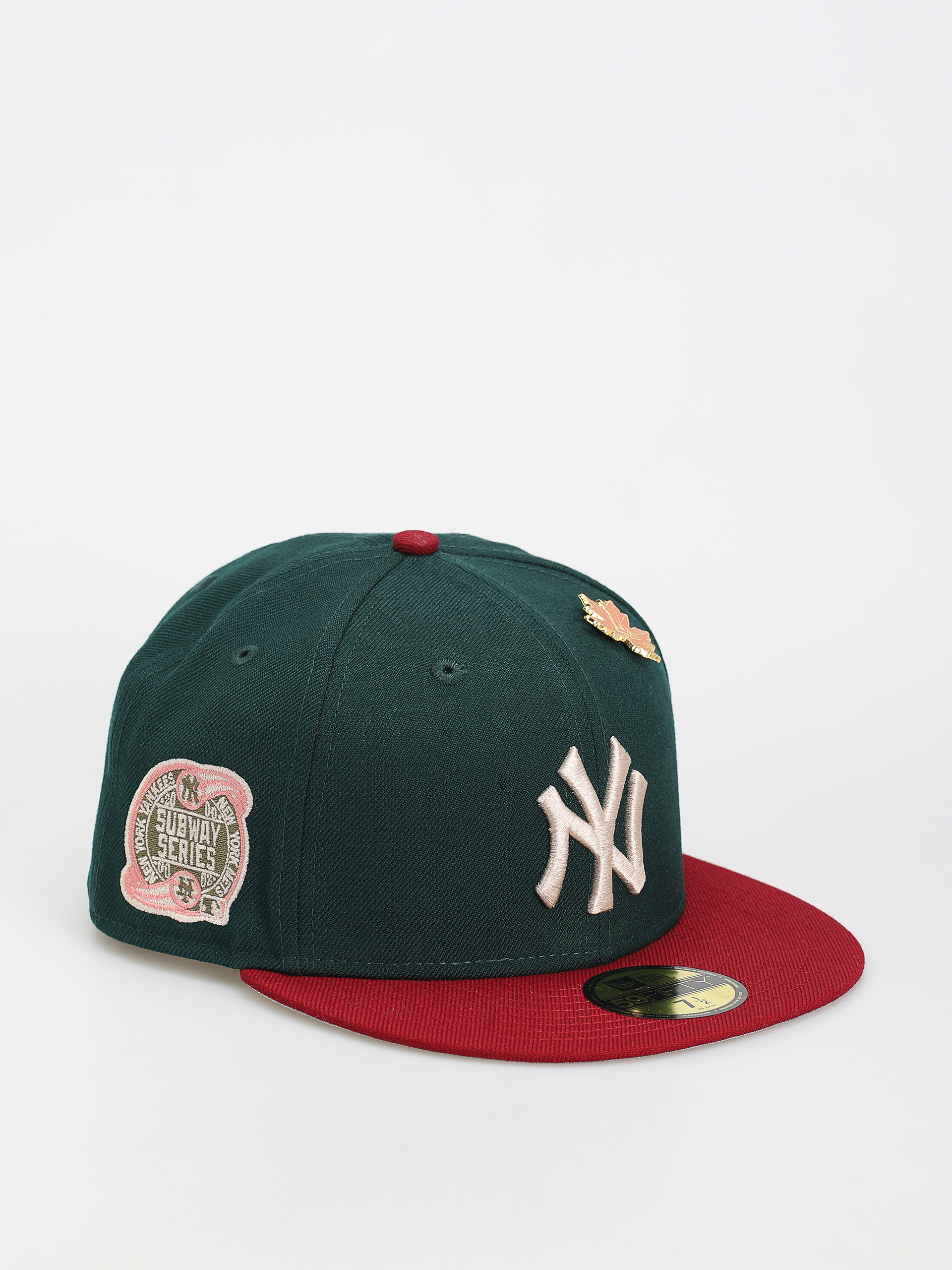 New Era MLB Contrast 59Fifty New York Yankees Baseball sapka (dark green/red/white)