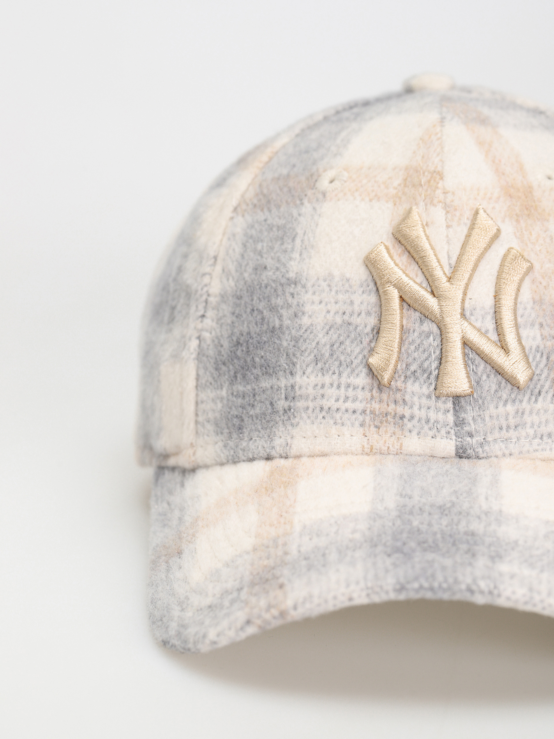 New Era Plaid 9Forty New York Yankees Baseball sapka Wmn (stone/wall)