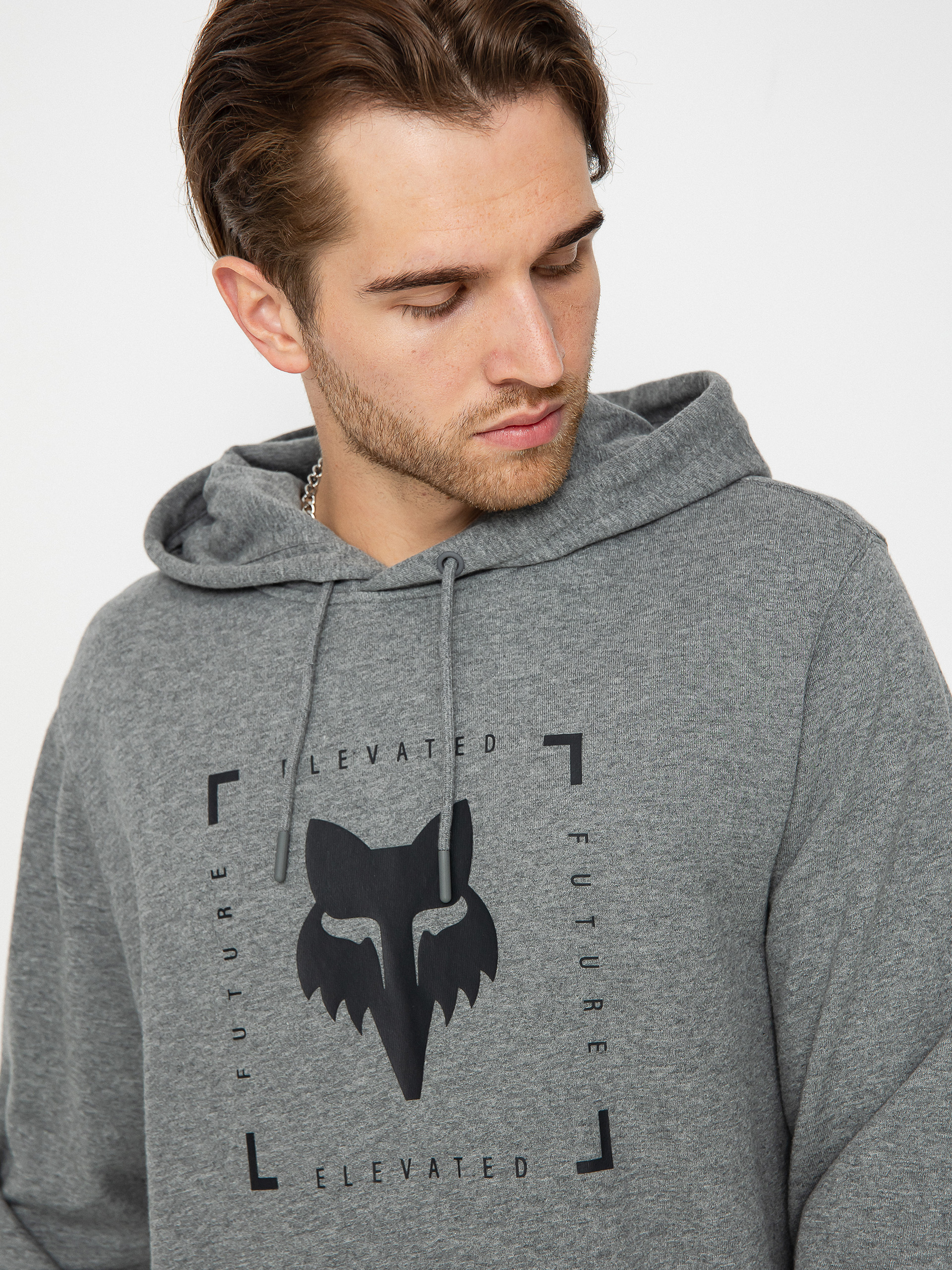 Fox Boxed Futore HD Kapucnis pulóver (heather/graphite)