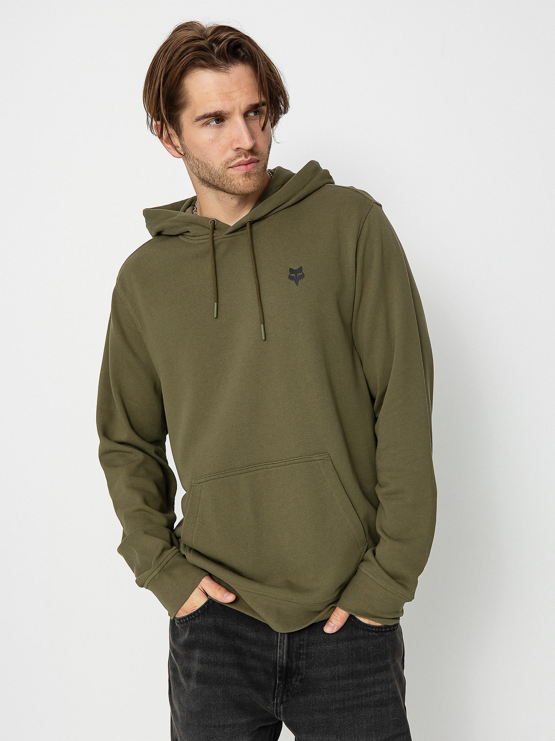 Fox Leo HD Kapucnis pulóver (olive/green)