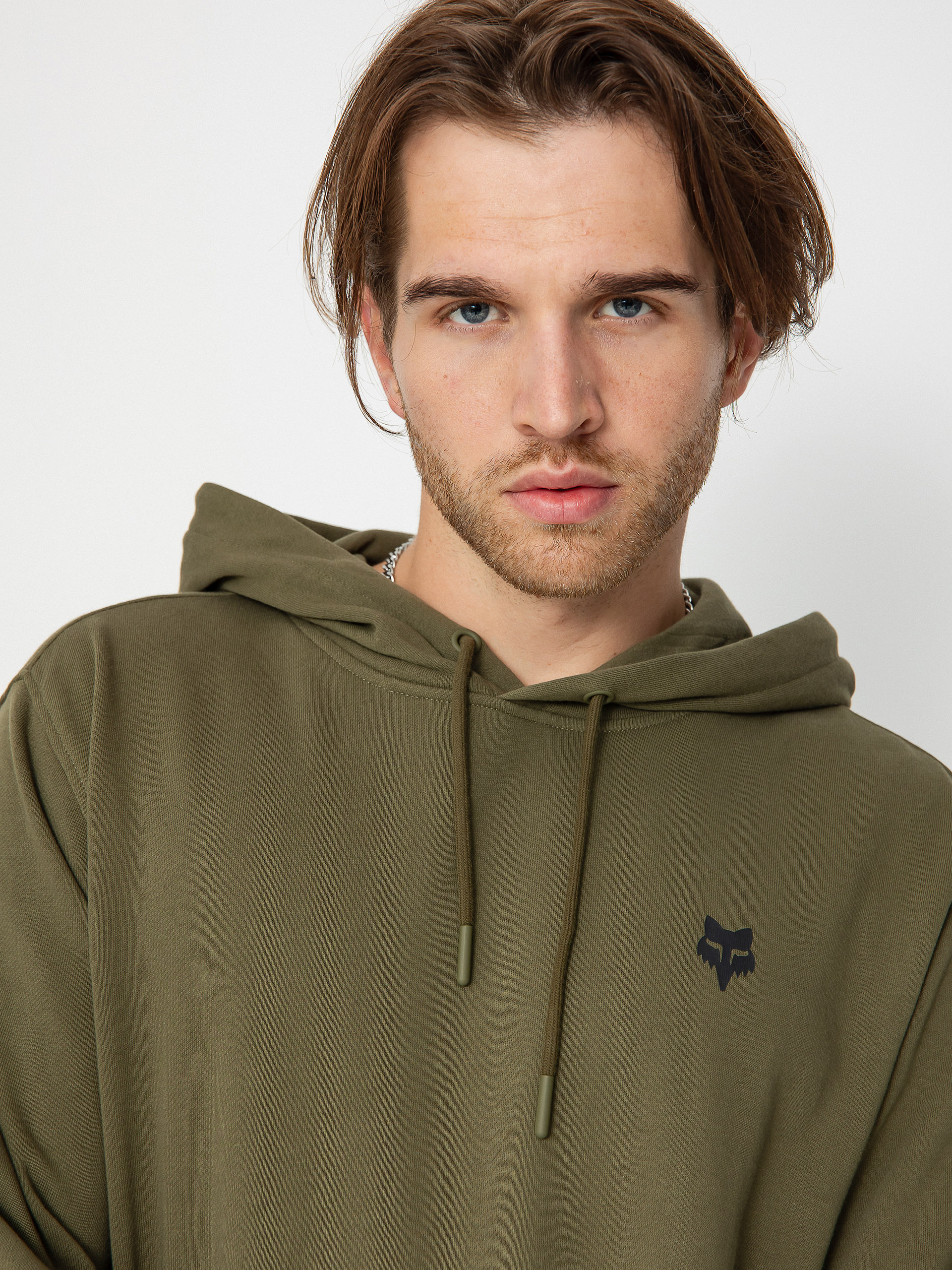 Fox Leo HD Kapucnis pulóver (olive/green)