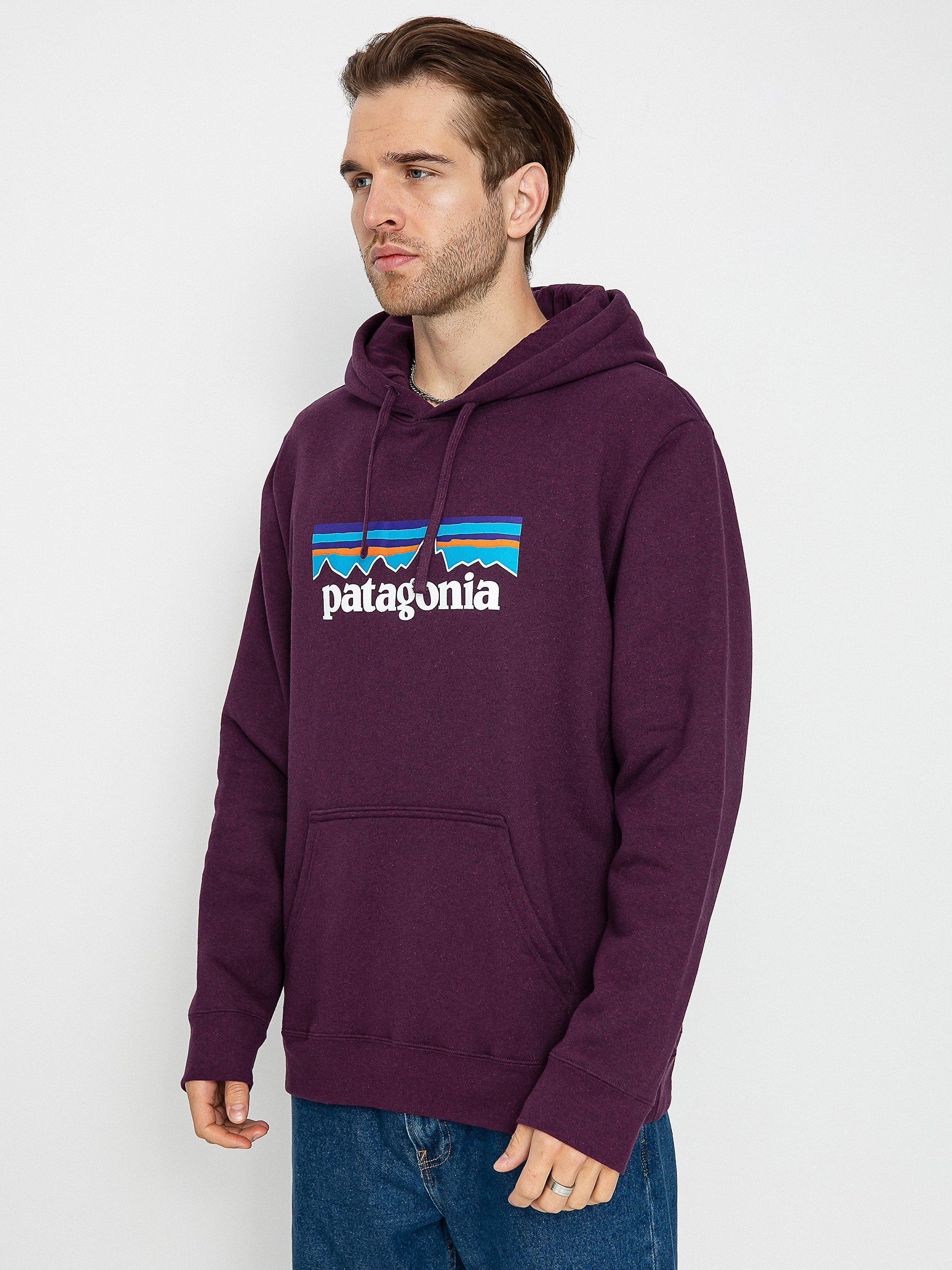 Patagonia Logo Uprisal HD Kapucnis pulóver (night plum)