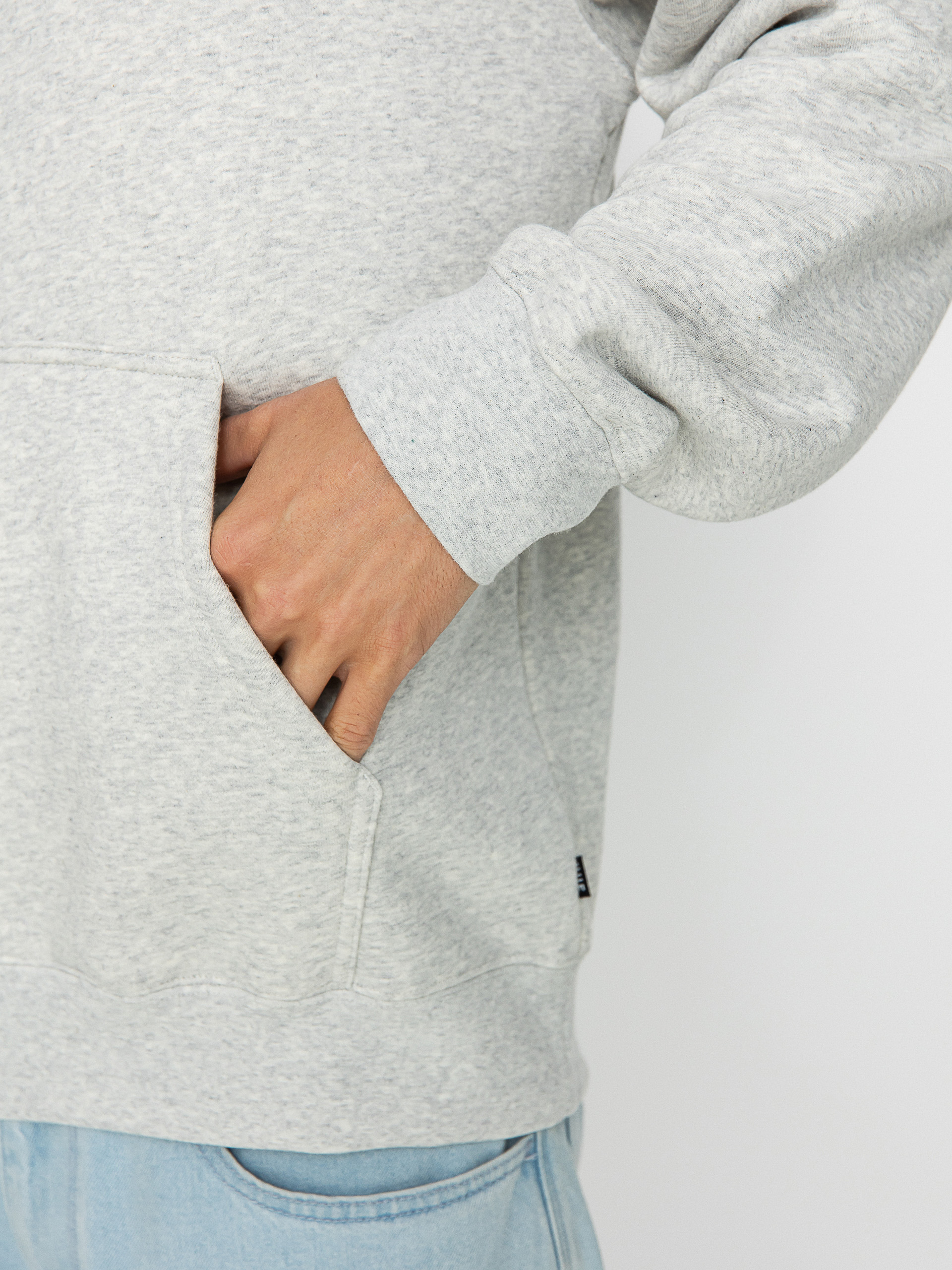 HUF Hat Trick HD Kapucnis pulóver (heather grey)