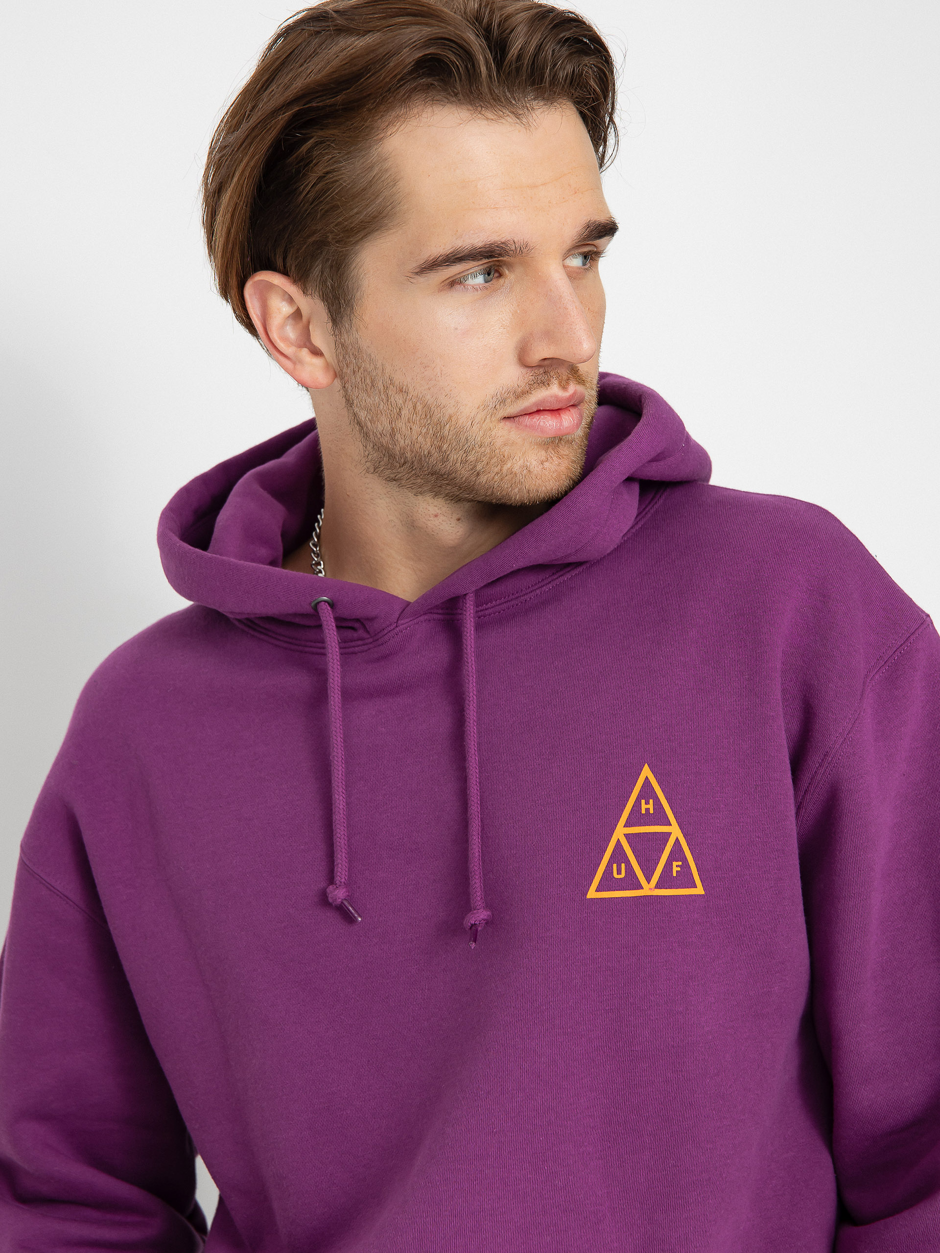 HUF Triple Triangle HD Kapucnis pulóver (grape)