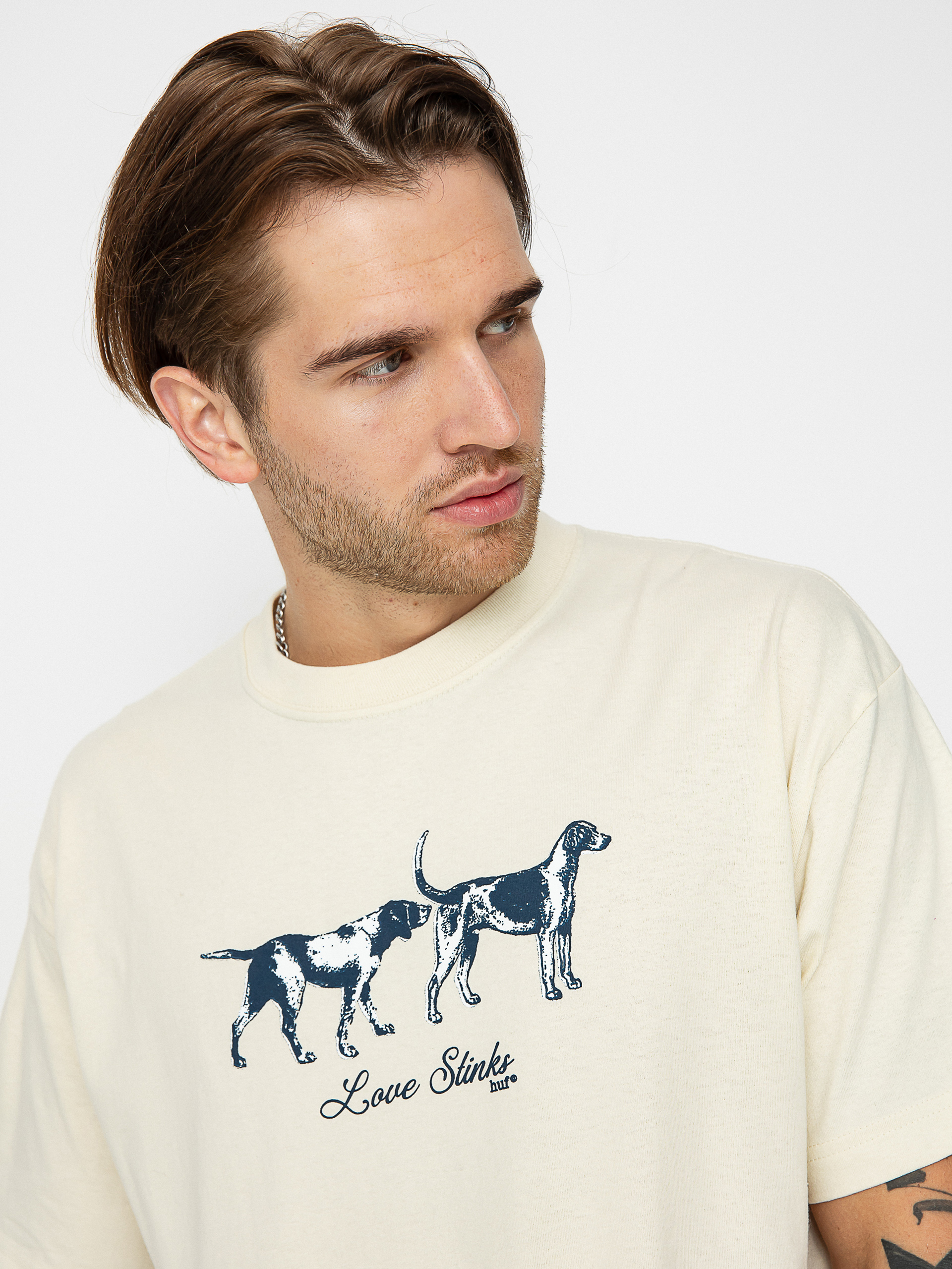 HUF Love Stinks póló (bone)