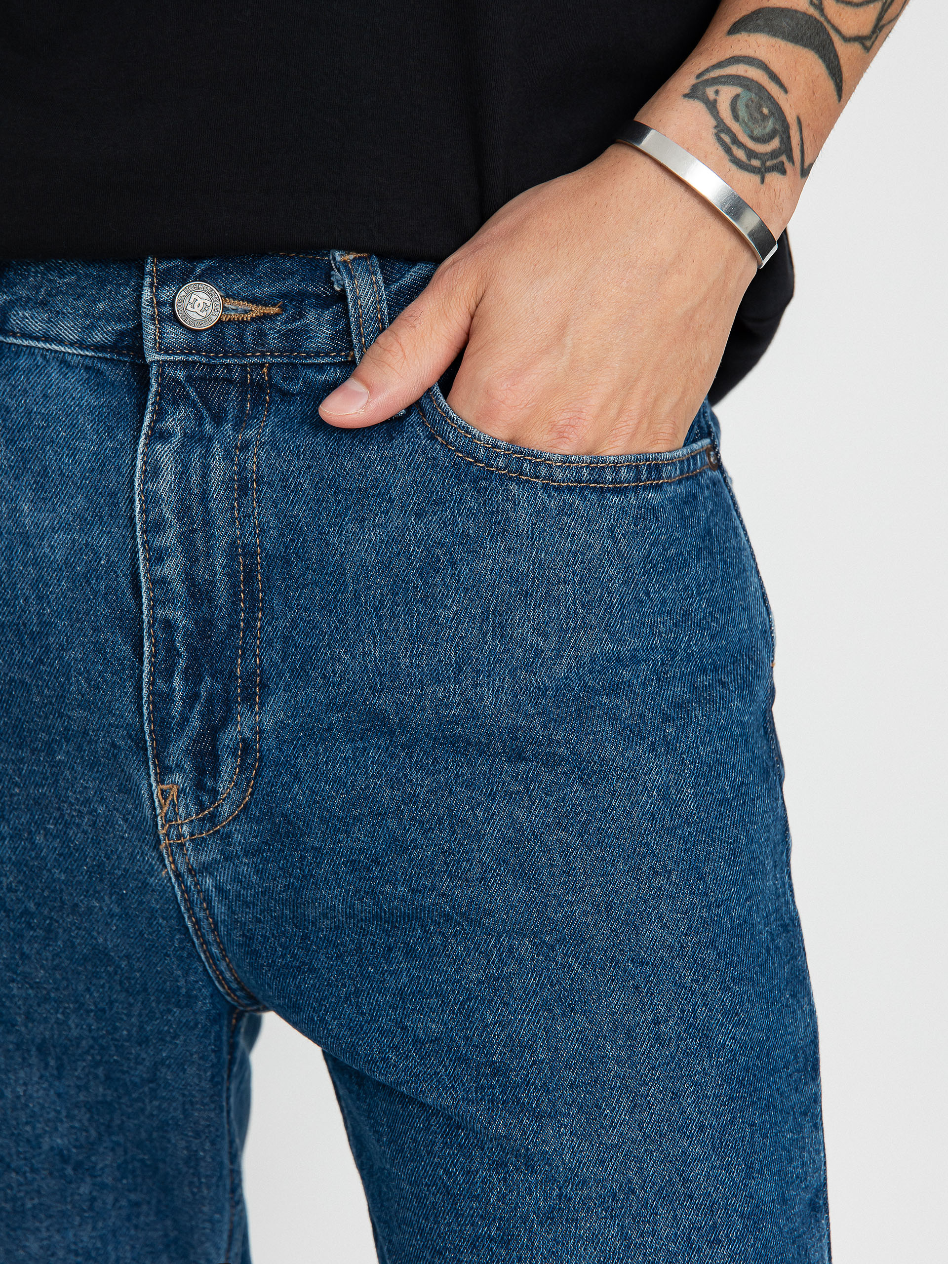 DC Worker Straight Kisnadrág (indigo dark)