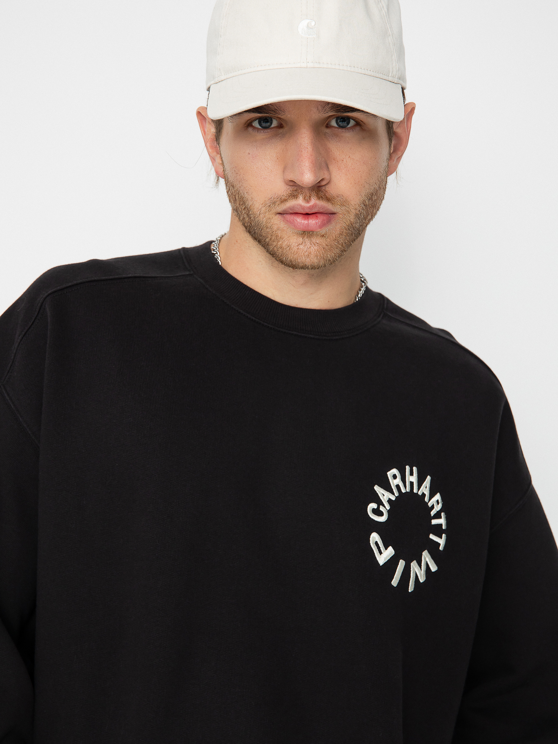 Carhartt WIP Work Varsity Pulóver (black/wax)