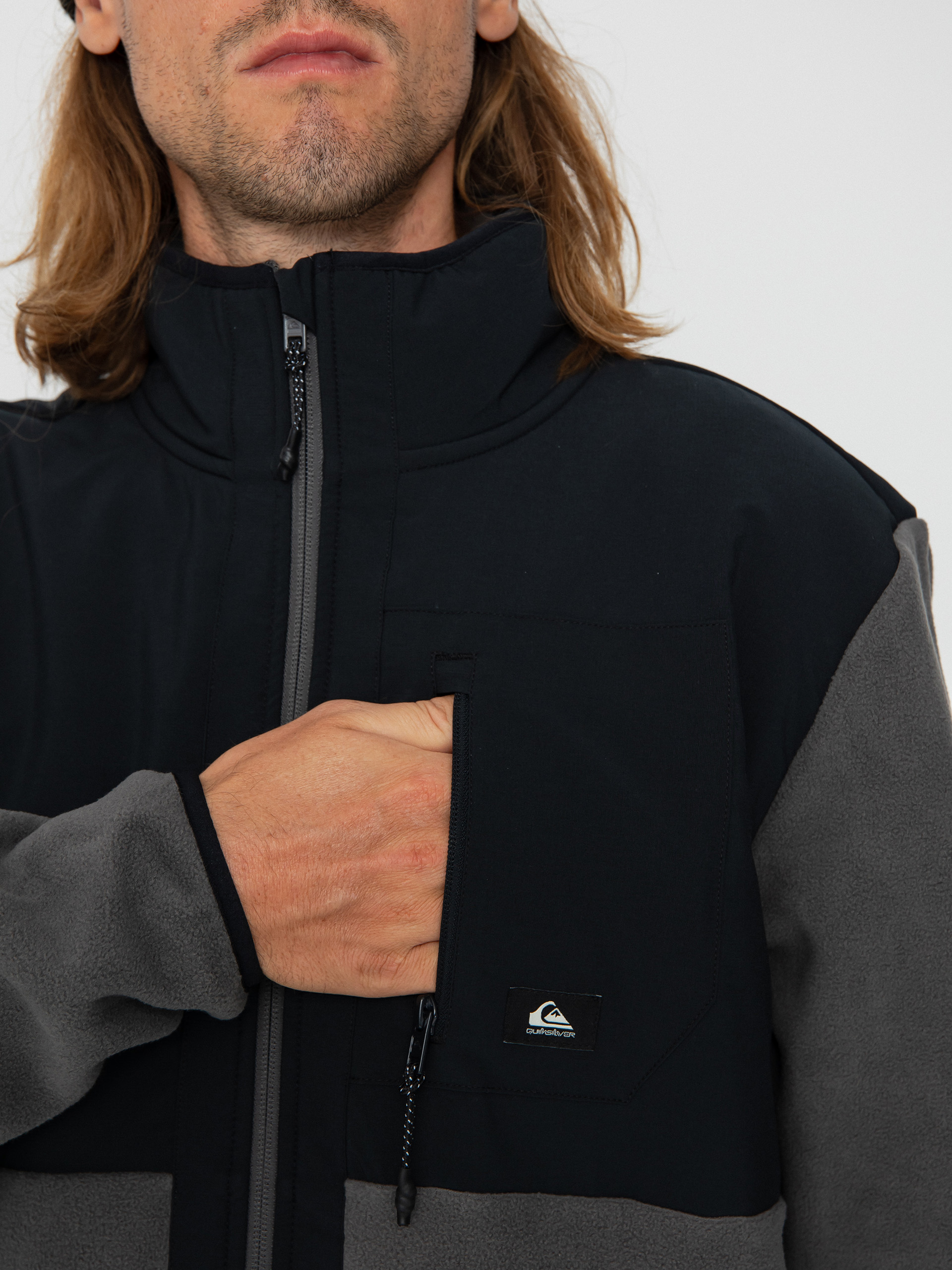 Férfi Quiksilver Fz Polár pulóver (iron gate)